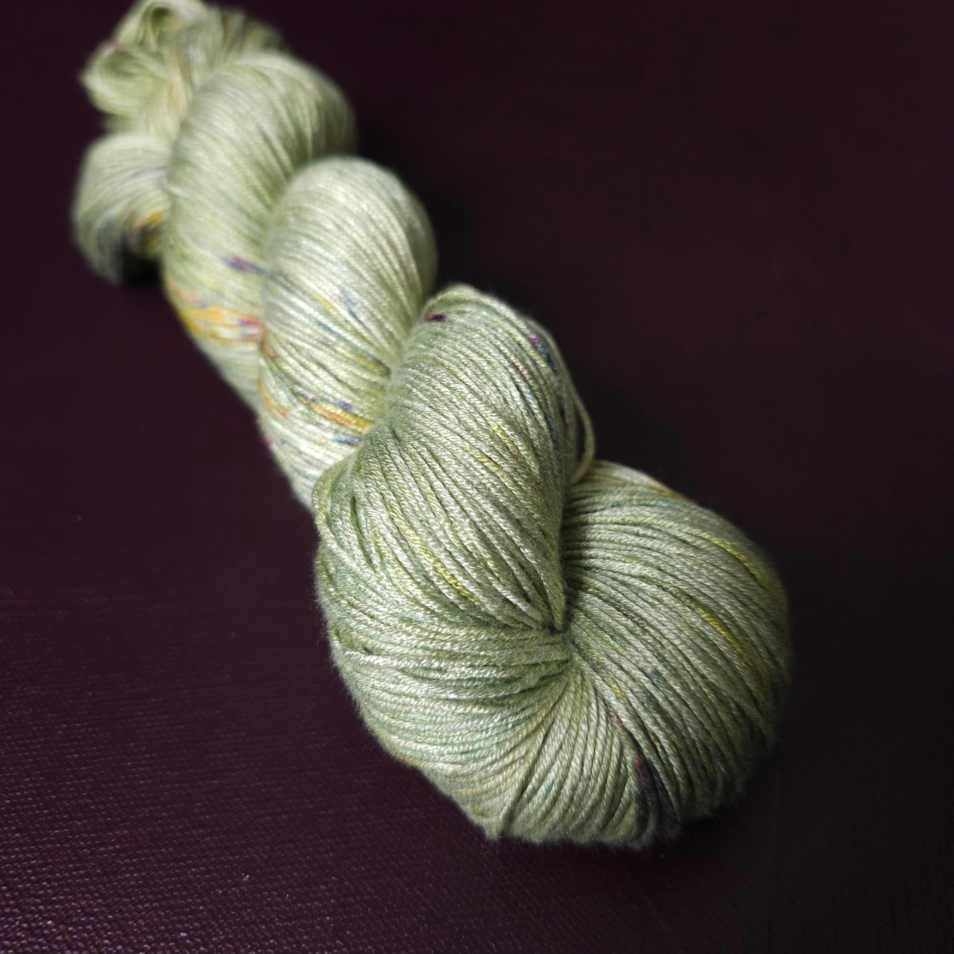 Hand dyed yarn ~ Spring Tea ***Dyed to order ~ fingering / DK weight tencel OR bamboo yarn, vegan, hand painted