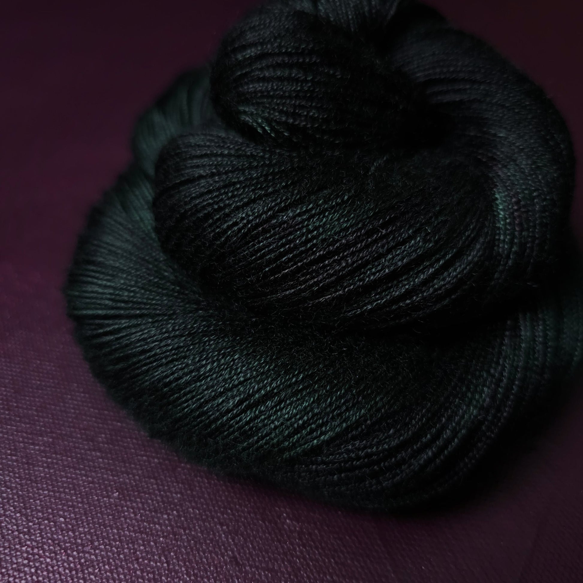 Hand dyed yarn ~ Salamander ***Dyed to order ~ fingering / DK weight tencel OR bamboo yarn, vegan, hand painted