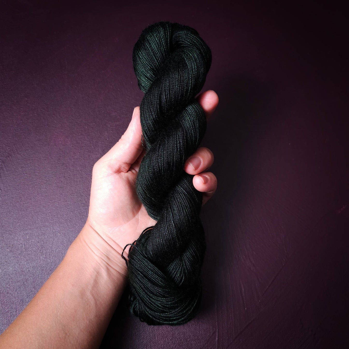 Hand dyed yarn ~ Salamander ***Dyed to order ~ fingering / DK weight tencel OR bamboo yarn, vegan, hand painted