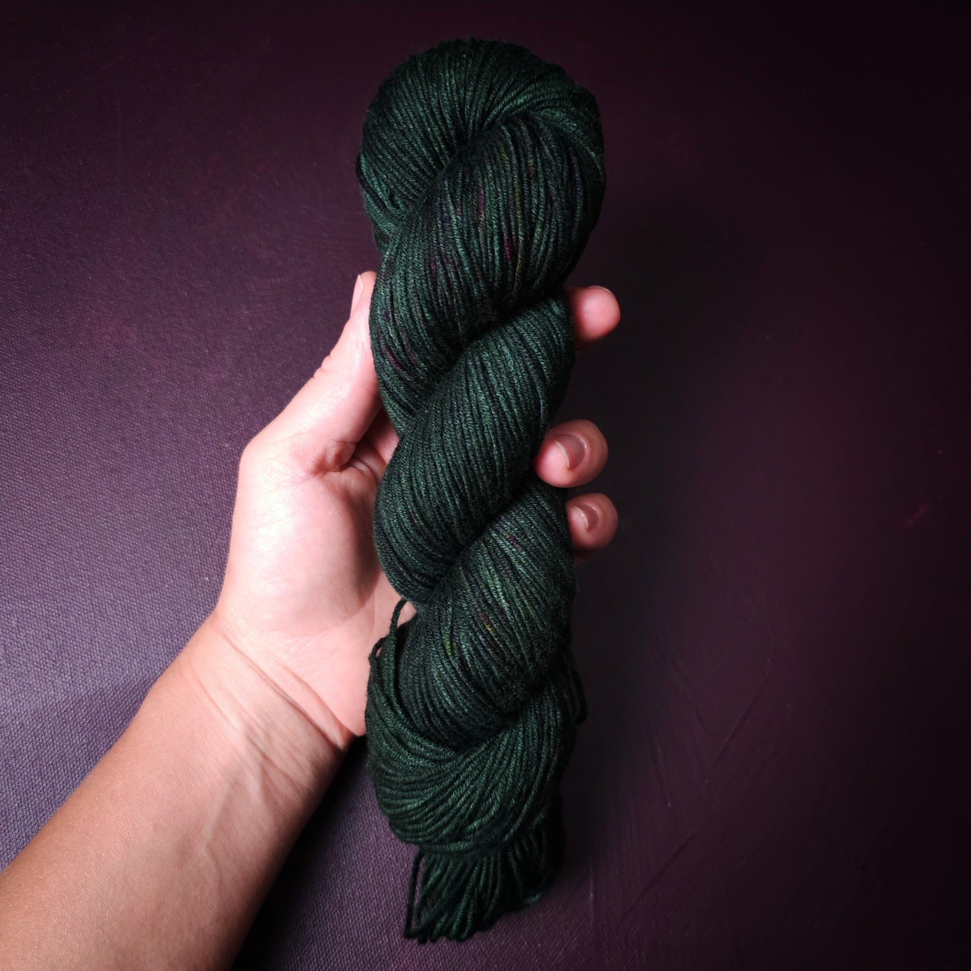 Hand dyed yarn ~ Salamander ***Dyed to order ~ fingering / DK weight tencel OR bamboo yarn, vegan, hand painted