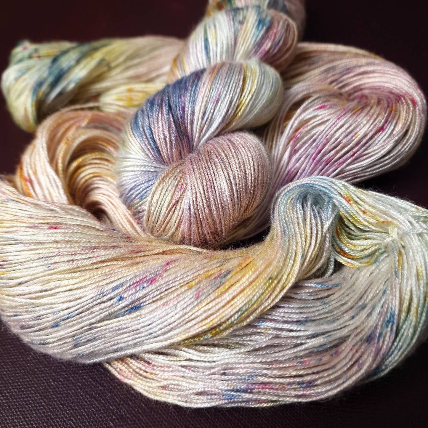 Hand dyed yarn ~ Claude M. Collection ~ Meadows in Giverny ***Dyed to order ~ fingering / DK weight tencel OR bamboo yarn, vegan