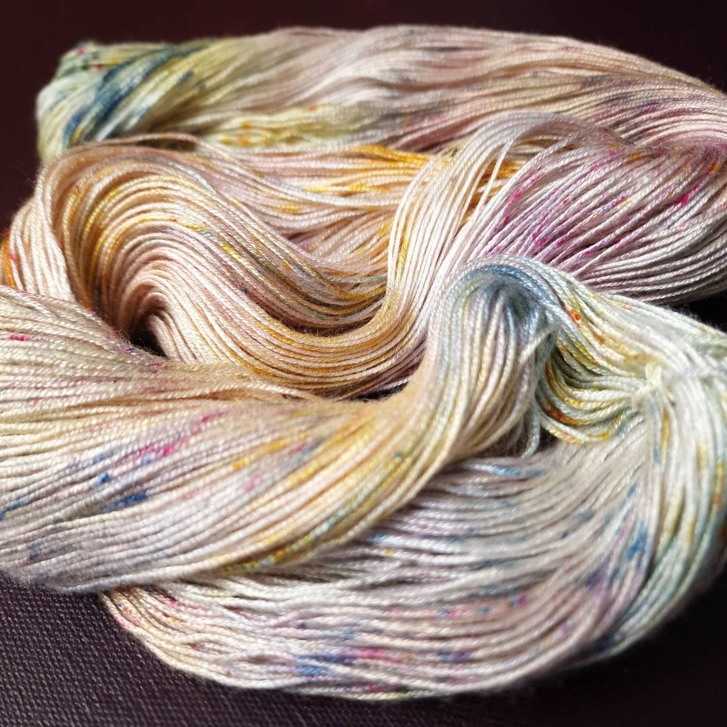 Hand dyed yarn ~ Claude M. Collection ~ Meadows in Giverny ***Dyed to order ~ fingering / DK weight tencel OR bamboo yarn, vegan