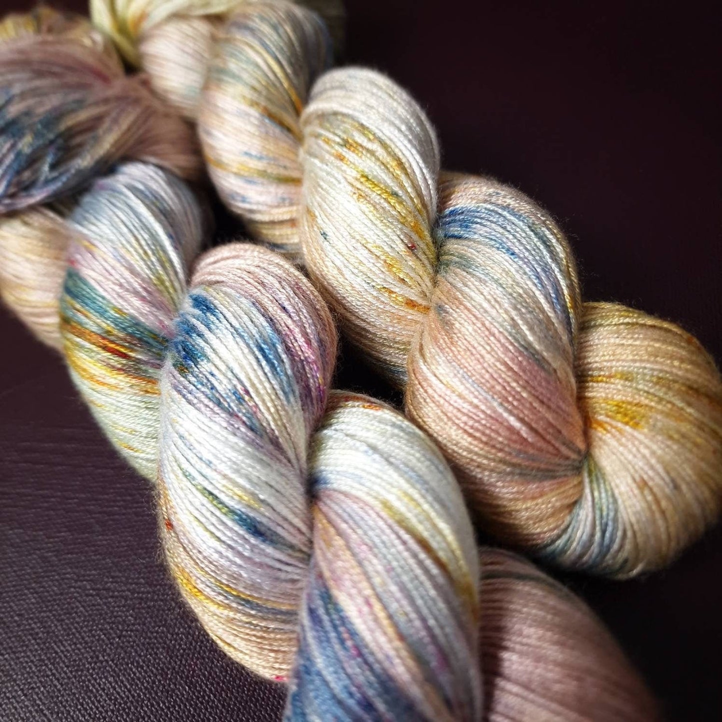 Hand dyed yarn ~ Claude M. Collection ~ Meadows in Giverny ***Dyed to order ~ fingering / DK weight tencel OR bamboo yarn, vegan