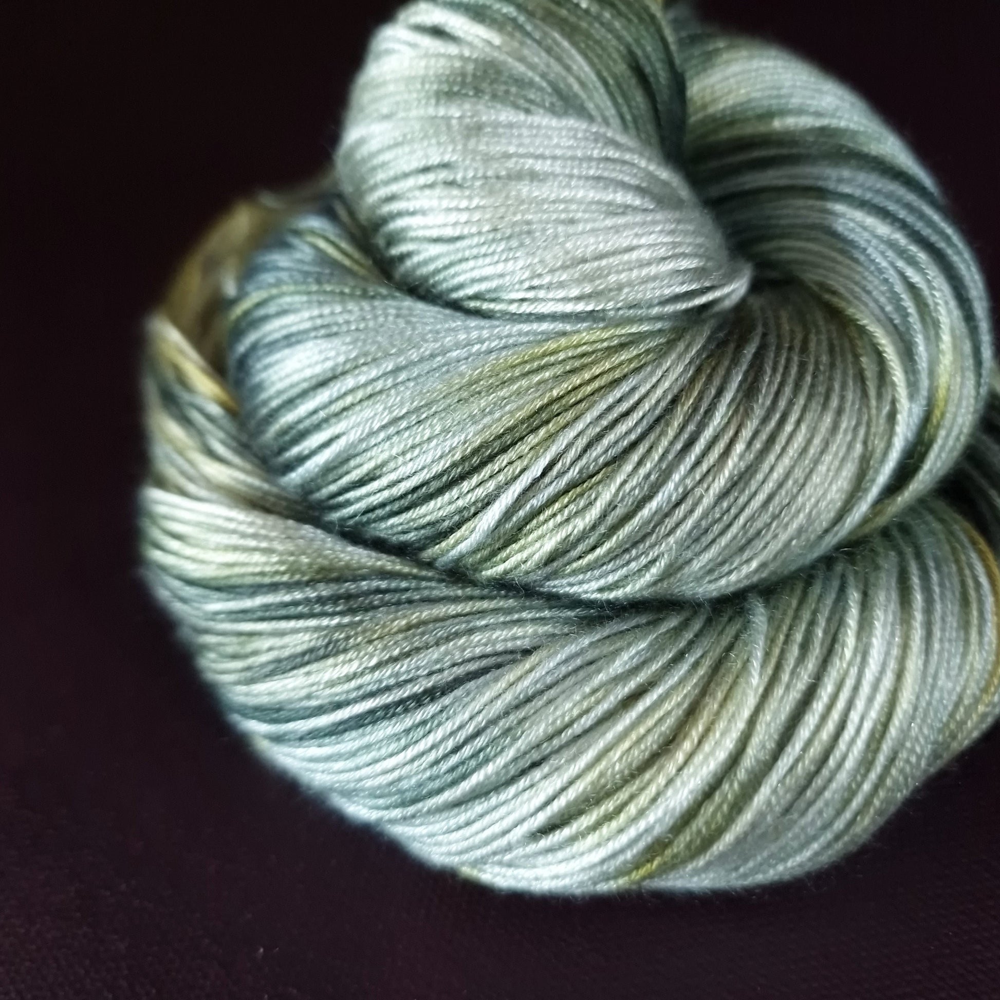 Hand dyed yarn ~ Morning Fog ***Dyed to order ~ fingering / DK weight tencel OR bamboo yarn, vegan