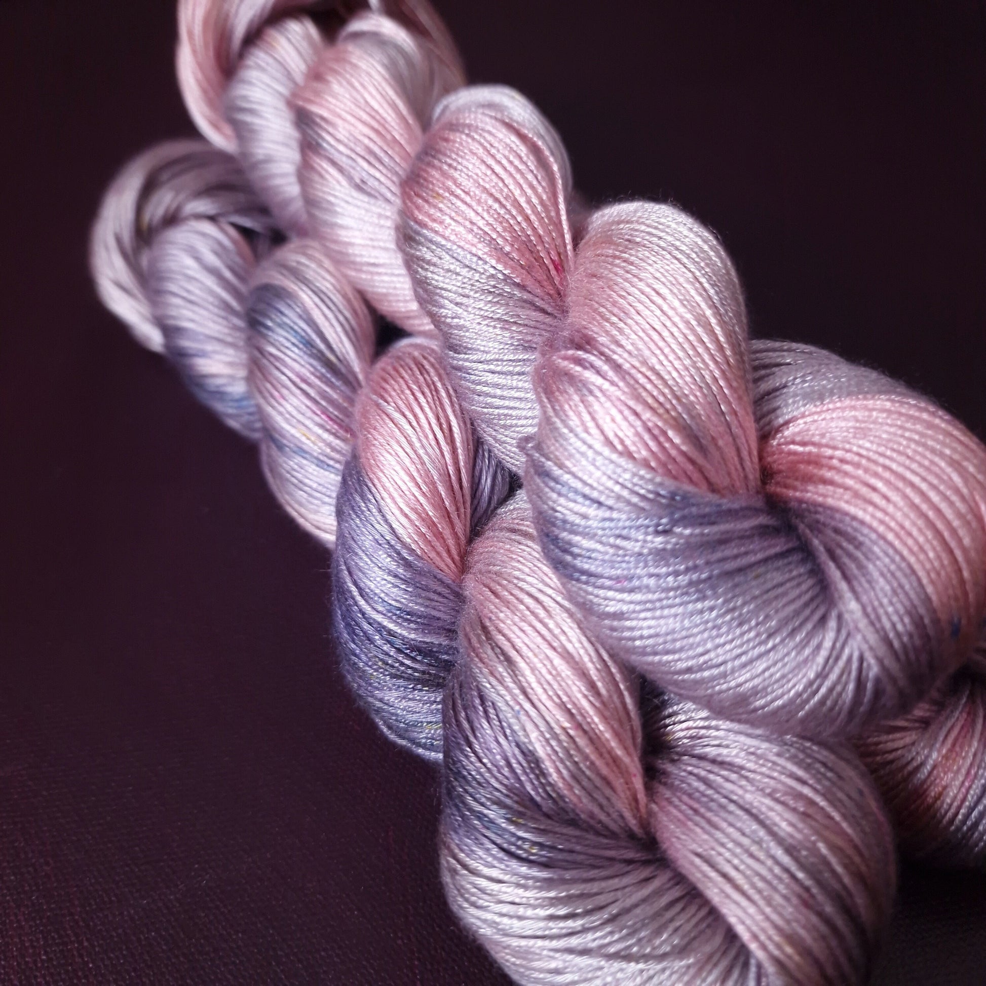 Hand dyed yarn ~ Unicorn Fairy ***Dyed to order ~ fingering / DK weight tencel OR bamboo yarn, vegan, hand painted