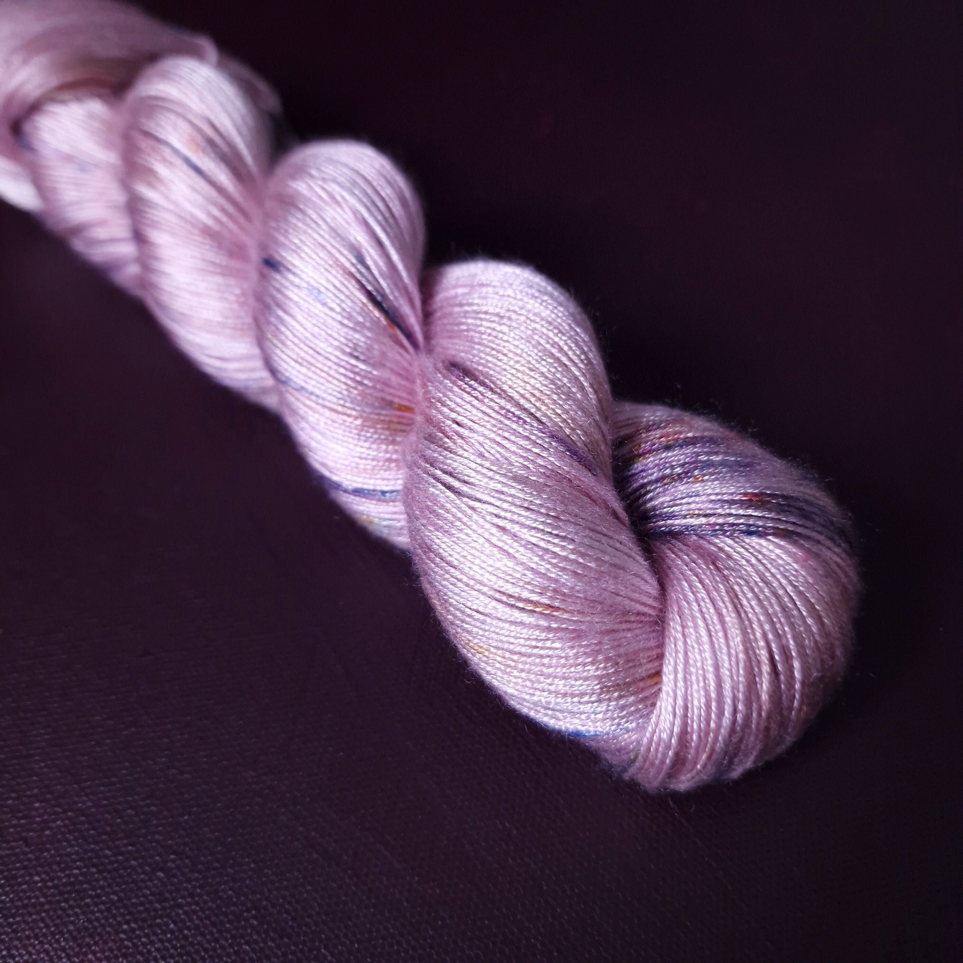 Hand dyed yarn ~ Unicorn Sprinkles *** Dyed to order ~ fingering / DK weight tencel OR bamboo yarn, vegan, hand painted