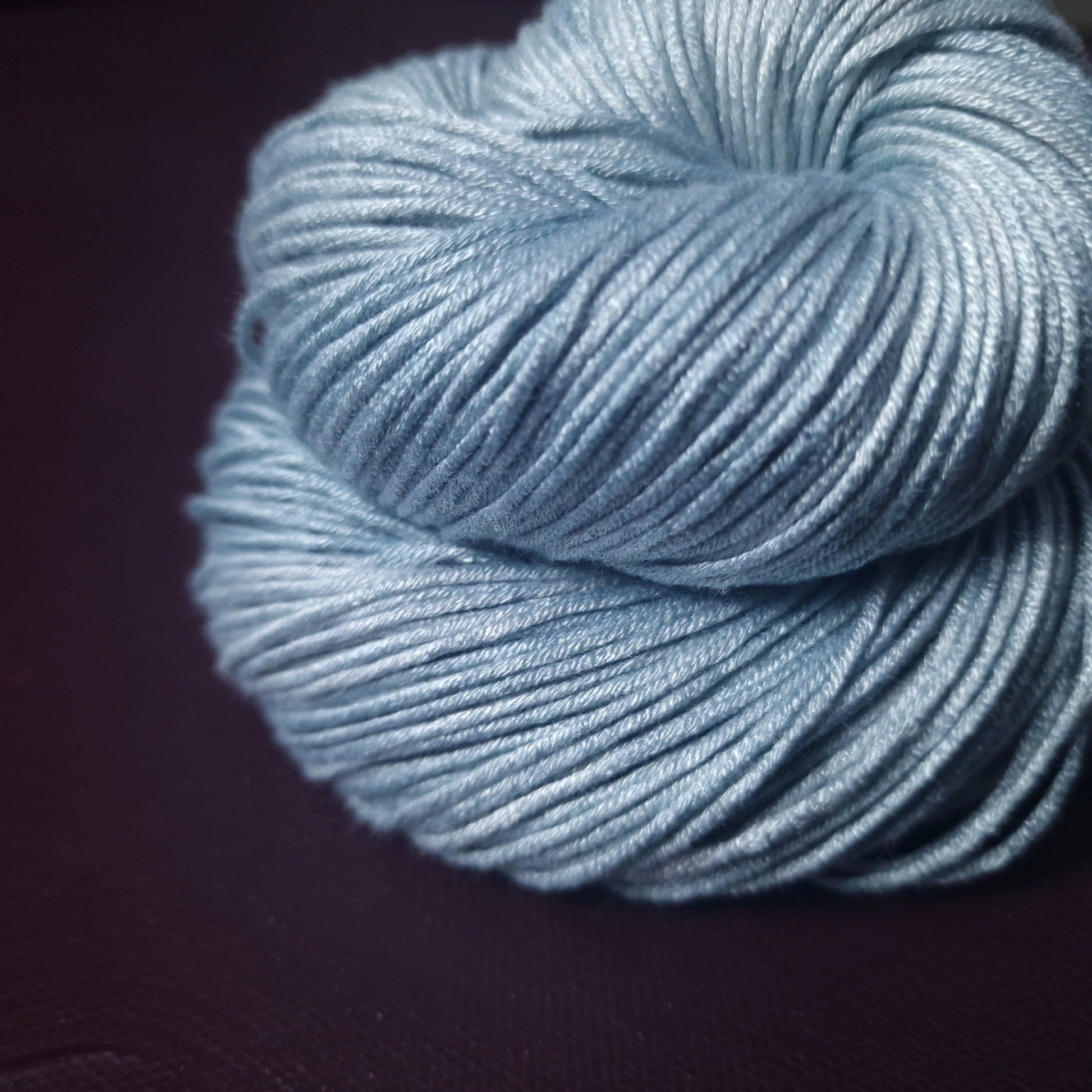 Hand dyed yarn ~ Sky High ***Dyed to order ~ fingering / DK weight tencel OR bamboo yarn, vegan