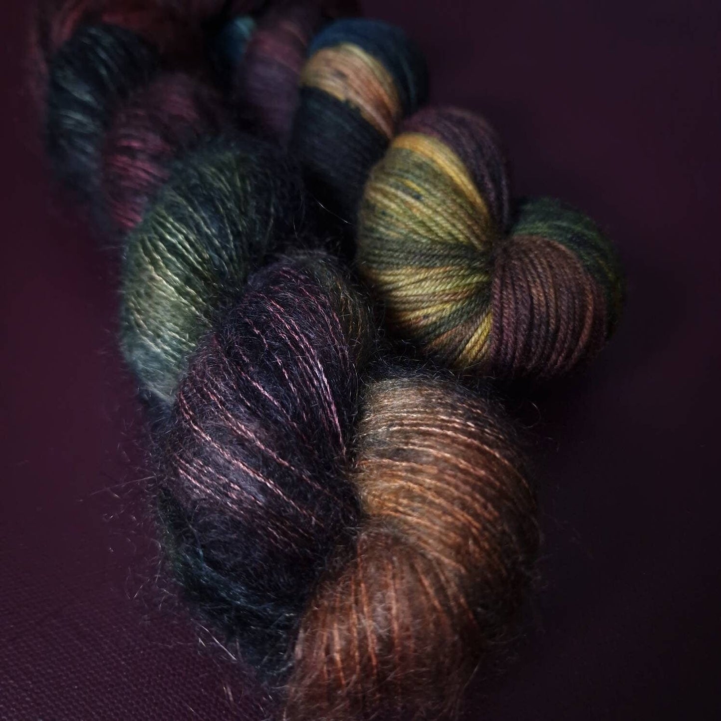 Hand dyed yarn ~ Peacock Queen ***Dyed to order ~ Sock, Merino Singles, DK, Aran, Mohair Silk