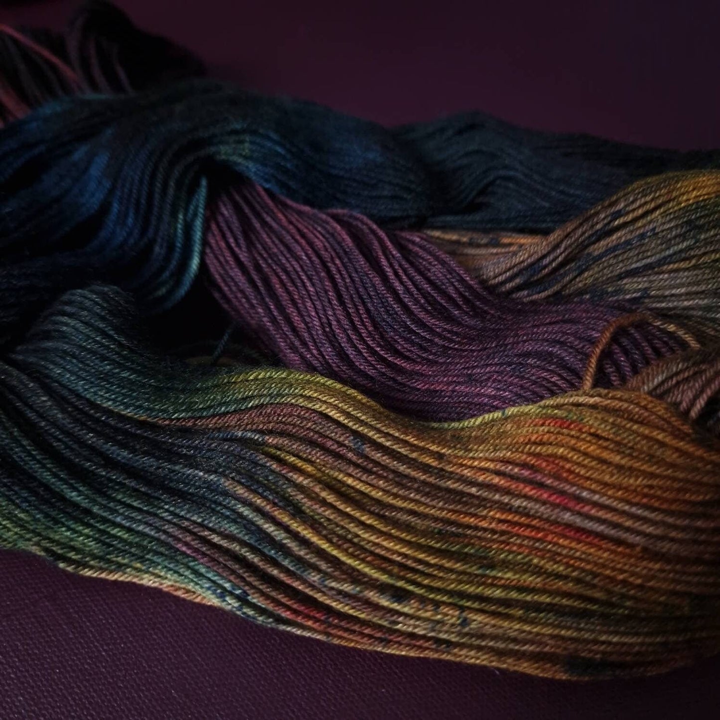 Hand dyed yarn ~ Peacock Queen ***Dyed to order ~ Sock, Merino Singles, DK, Aran, Mohair Silk