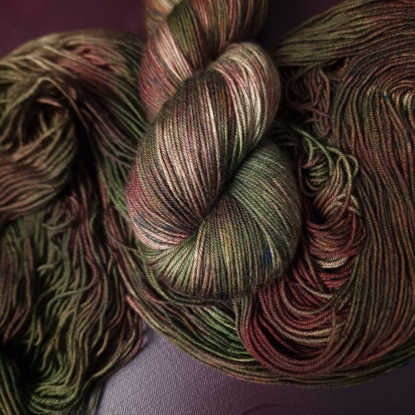 Hand dyed yarn ~ Purple Artichoke ***Dyed to order ~ Sock, Merino Singles, DK, Aran, Mohair Silk