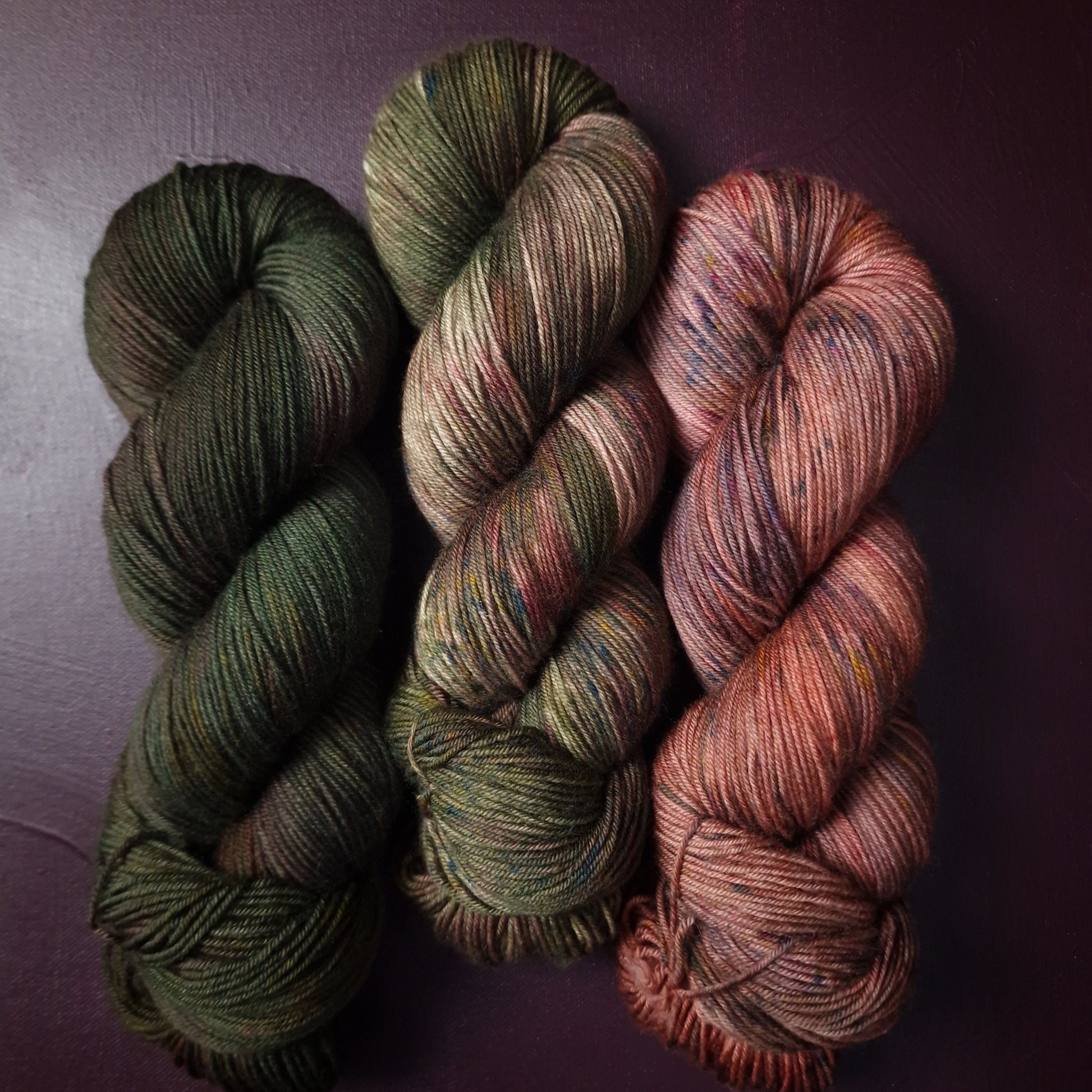 Hand dyed yarn ~ Moody Artichoke ***Dyed to order ~ Sock, Merino Singles, DK, Aran, Mohair Silk