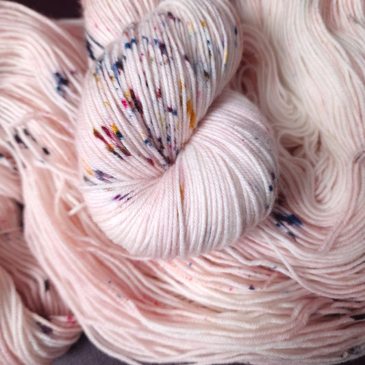 Hand dyed yarn ~ Strawberry Icing ***Dyed to order ~ Sock, Merino Singles, DK, Aran, Mohair Silk