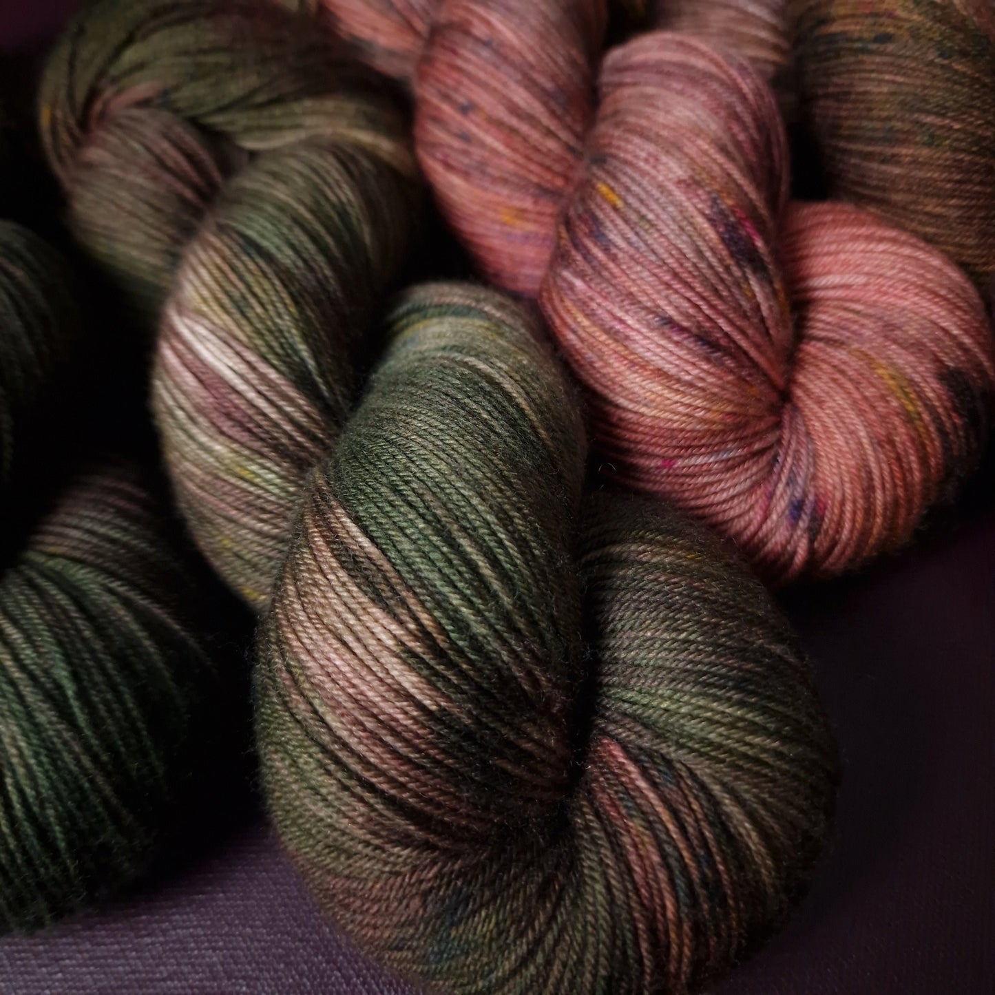 Hand dyed yarn Set ~ Autumn Stories ***Dyed to order ~ Sock, Merino Singles, DK, Aran, Mohair Silk