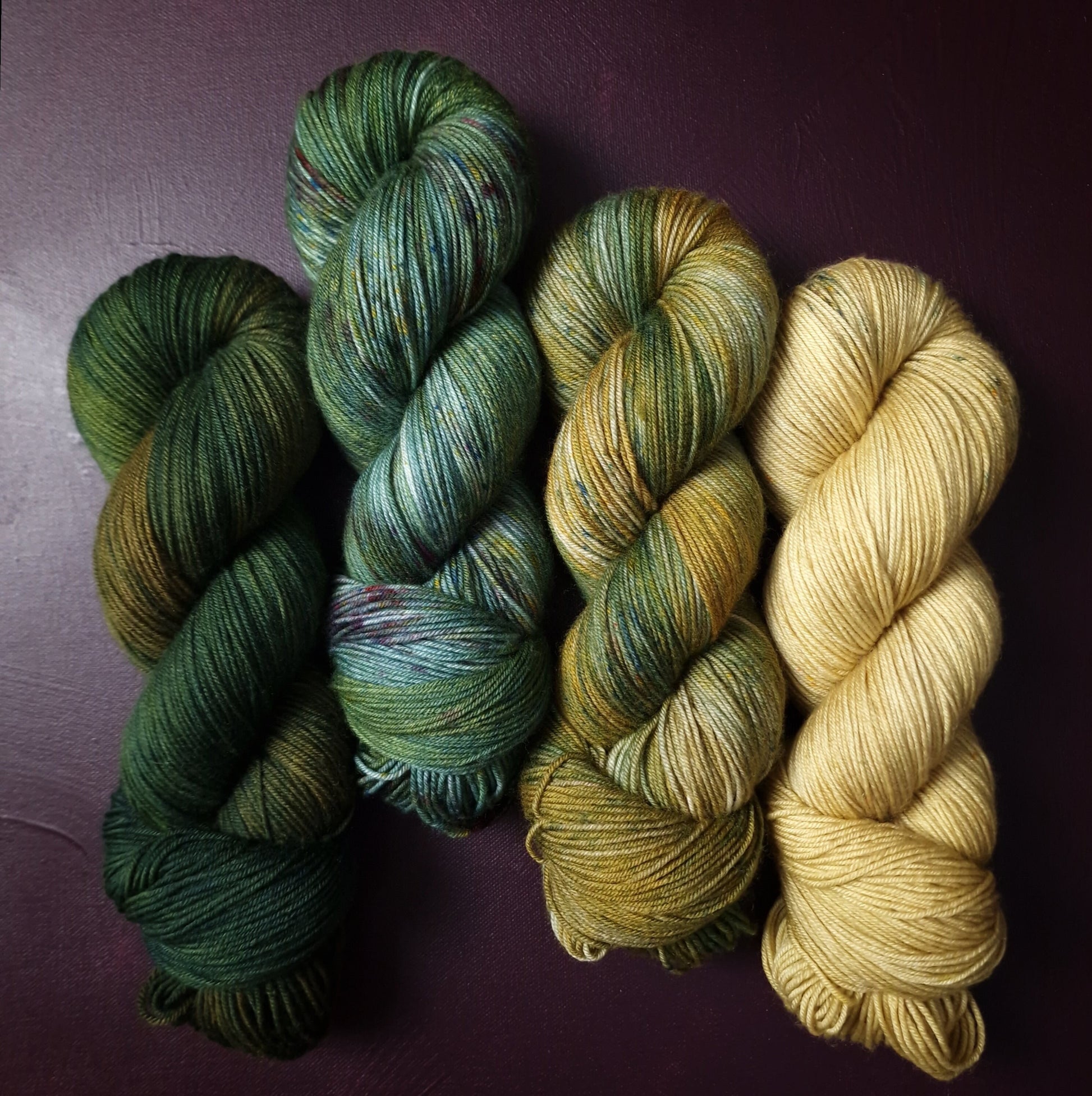 Hand dyed yarn Set ~ Wonders Of Nature ***Dyed to order ~ Sock, Merino Singles, DK, Aran, Mohair Silk