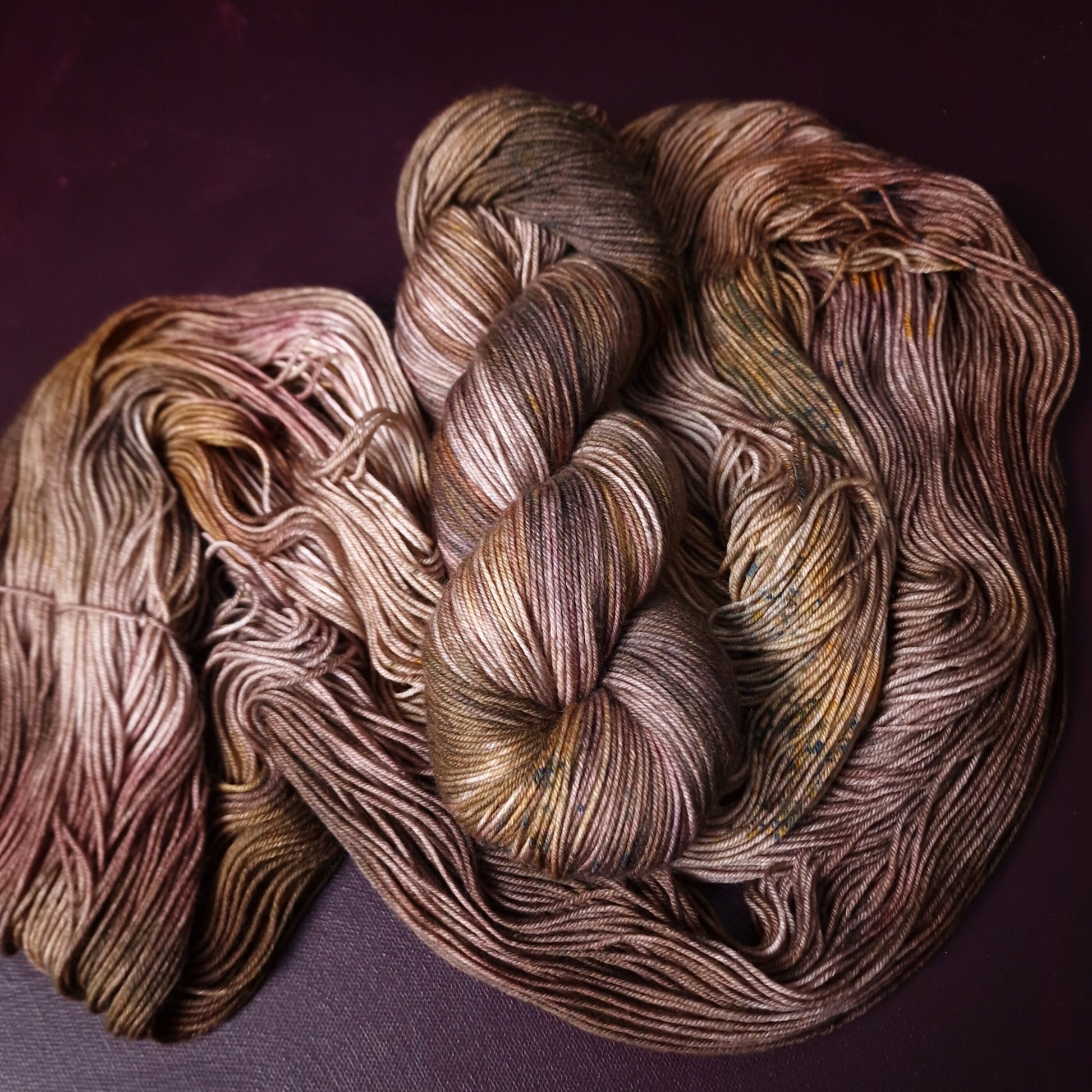 Hand dyed yarn ~ Dirty Chai Latte ***Dyed to order ~ Sock, Merino Singles, DK, Aran, Mohair Silk