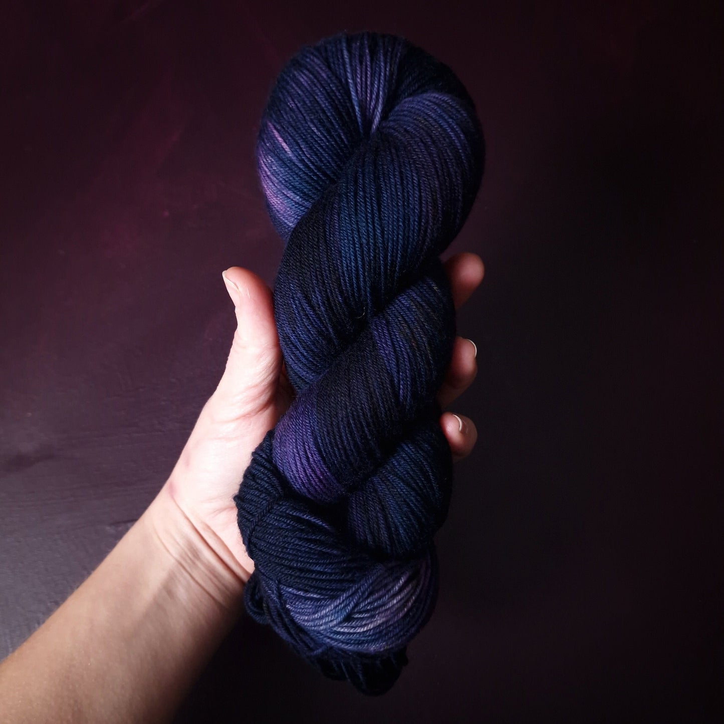 Hand dyed yarn ~ Midnight Rider ***Dyed to order ~ Sock, Merino Singles, DK, Aran, Mohair Silk