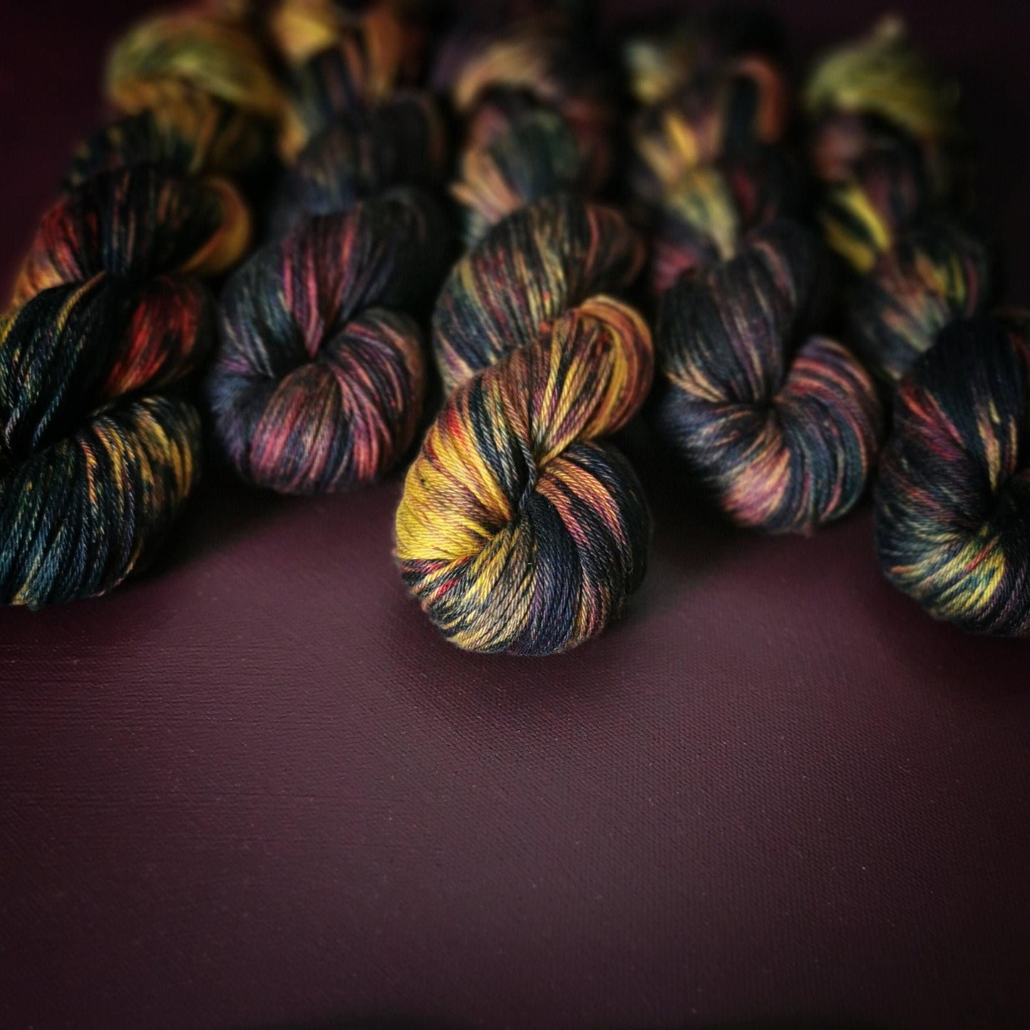 Hand dyed yarn ~ Mad Scientist*** Dyed to order ~ mercerized cotton yarn, vegan, hand painted