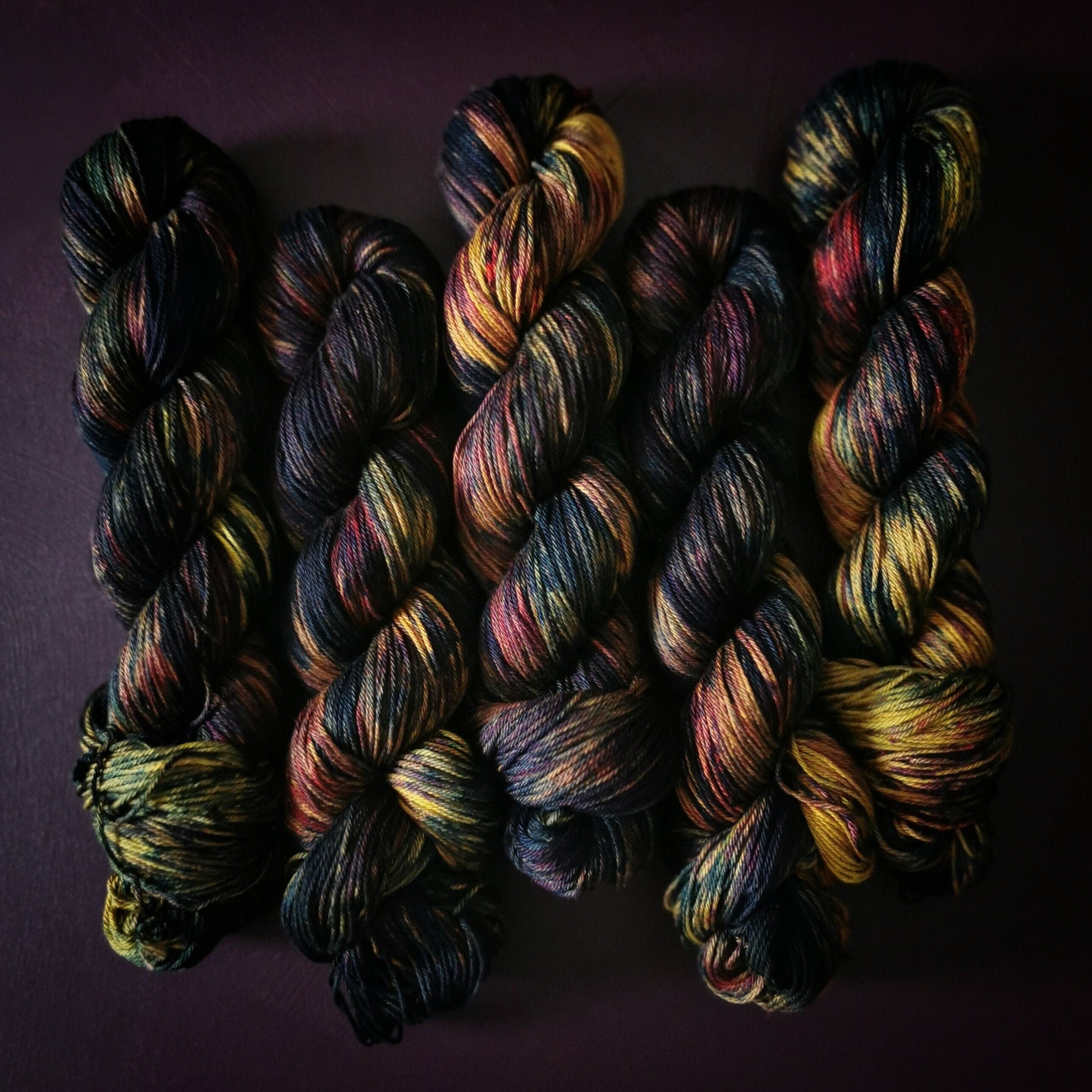 Hand dyed yarn ~ Mad Scientist*** Dyed to order ~ mercerized cotton yarn, vegan, hand painted