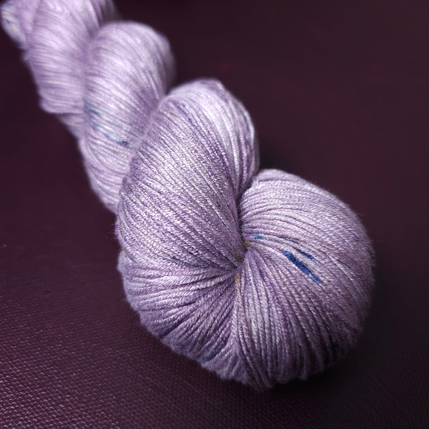 Hand dyed yarn ~ Lady Coral Lavender ***Dyed to order ~ fingering / DK weight tencel OR bamboo yarn, vegan, hand painted