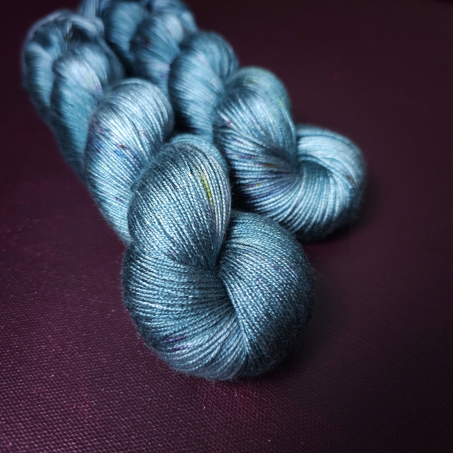 Hand dyed yarn ~ Blue Bayou ***Dyed to order ~ fingering / DK weight tencel OR bamboo yarn, vegan, hand painted