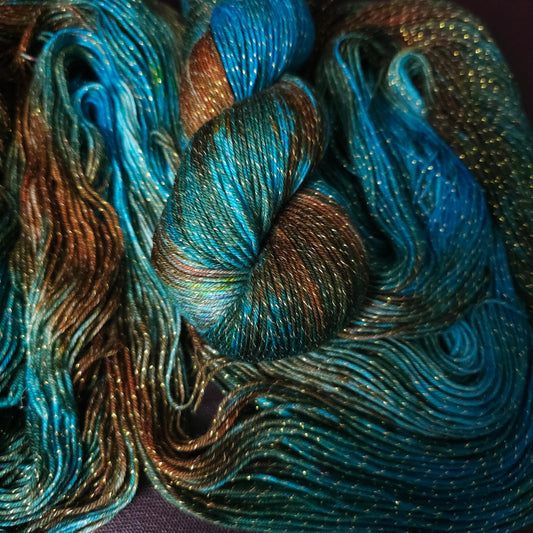 Shipwreck, hand dyed gradient yarn, gifts for knitters, happy sock yarn, colorful knitting supplies, bright crochet yarn