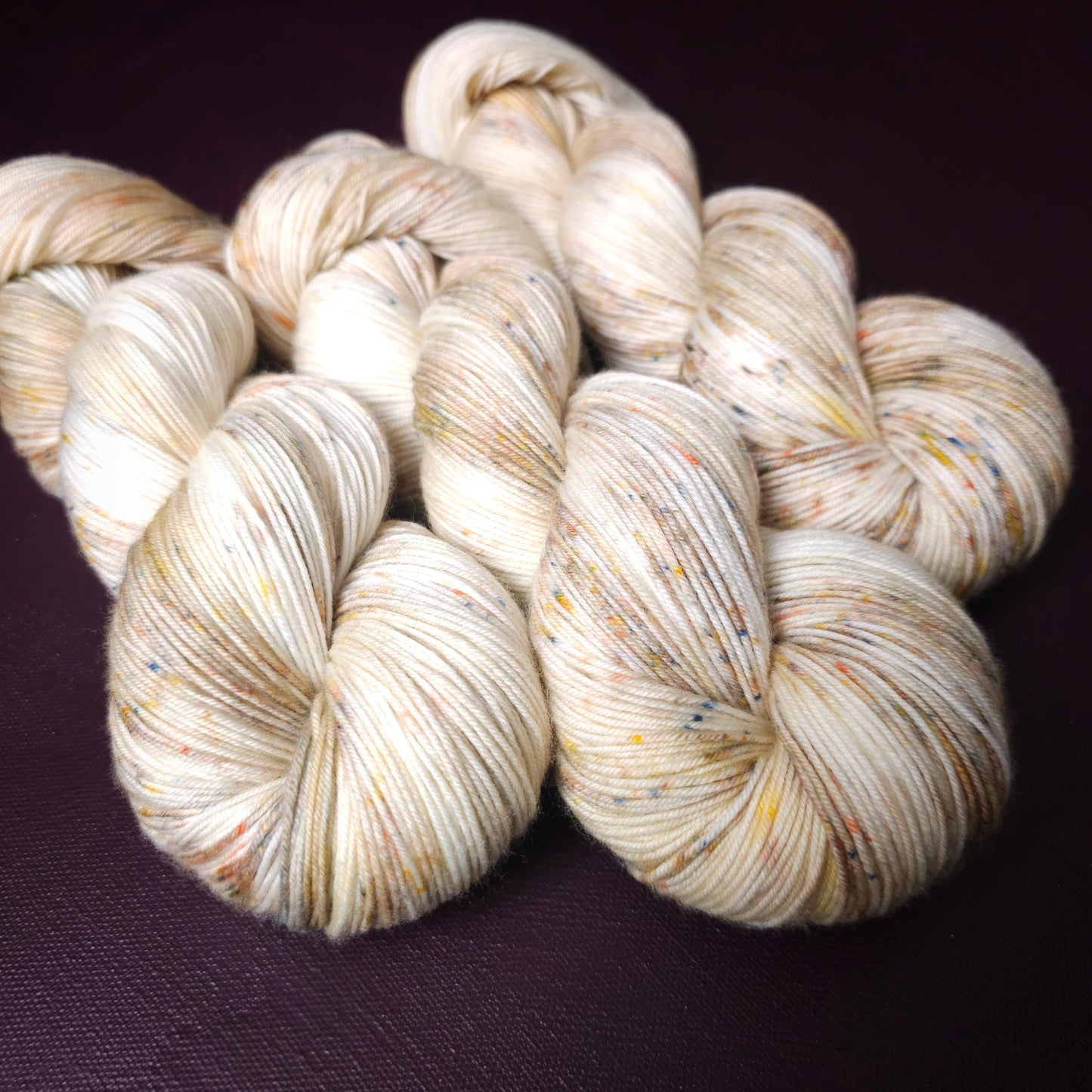 Fancy Sprinkles, Hand Dyed Merino Nylon Yarn, Mohair Silk Fingering Yarn, Gold Superwash Sock Yarn, Indie Dyed Knitting Supplies