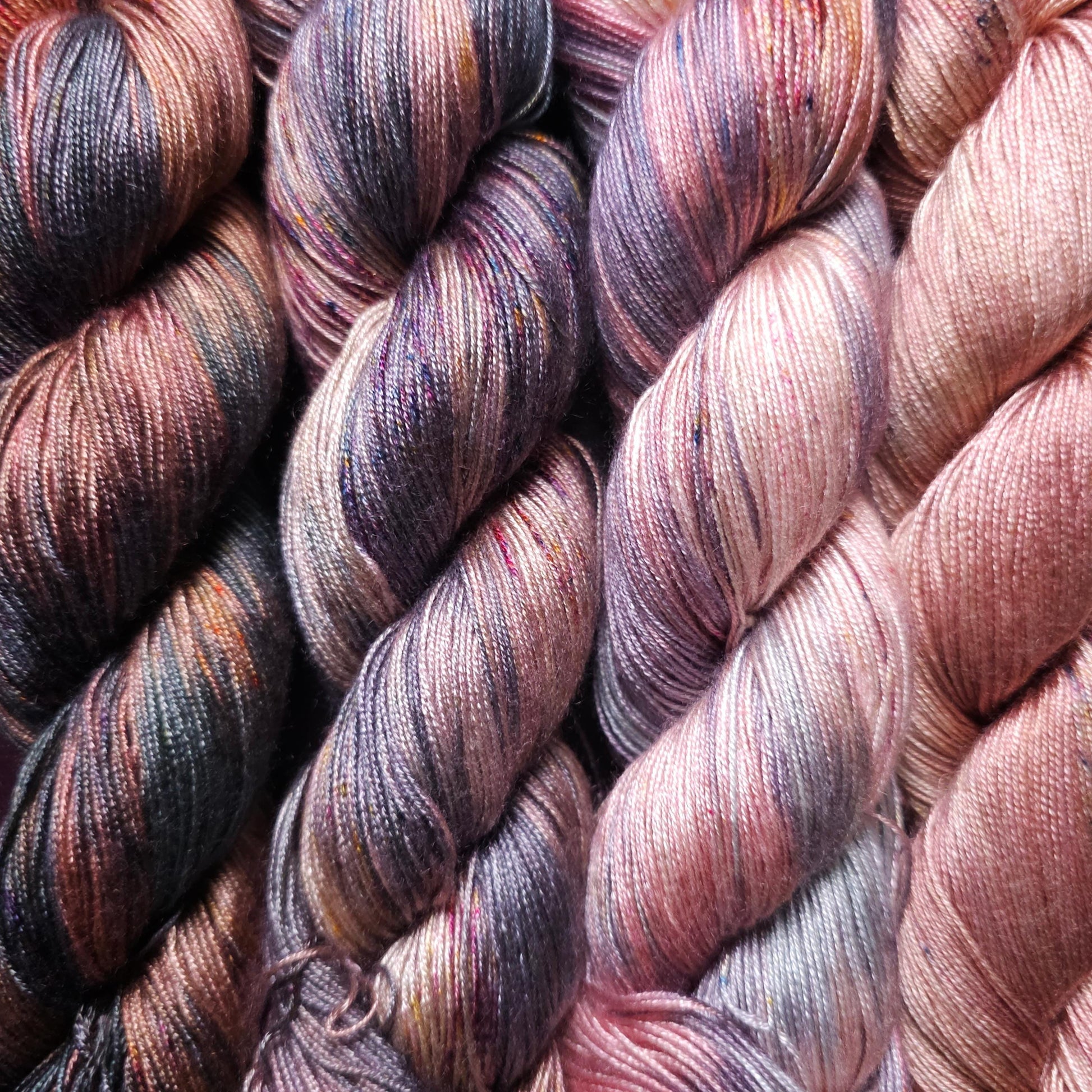 Lucky Dip Hand Dyed Vegan Yarn Fade Set, One Of A Kind Knitting Yarn, Fingering Weight Tencel Yarn, Hand Painted Crochet Thread,