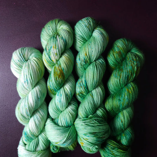 Hand dyed yarn Set ~ Foaming Sea ~ soft merino sock yarn , single ply, DK, Aran, Mohair Silk thread, knitting and crochet yarn