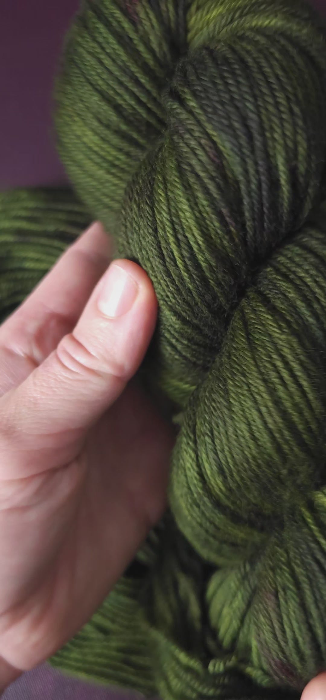 Fresh Moss, hand dyed merino singles yarn, gifts for knitters