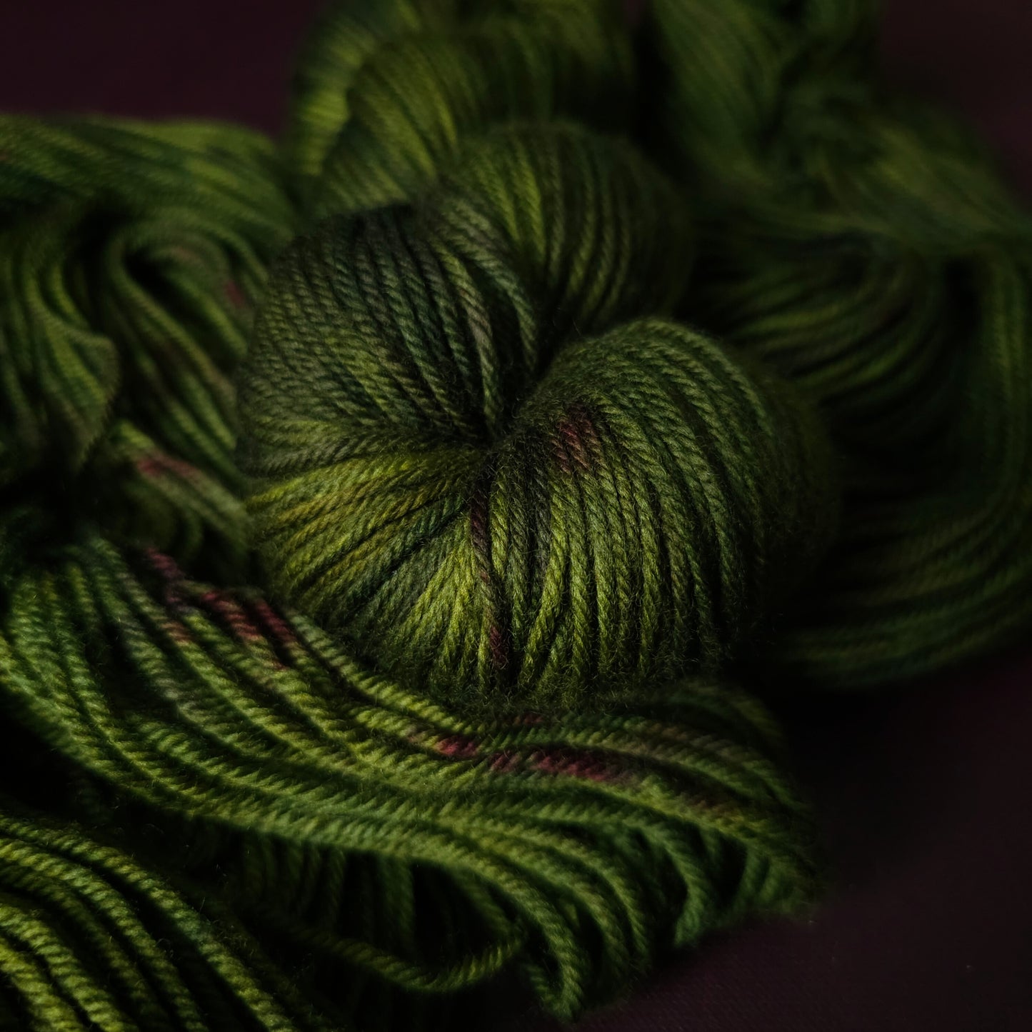 Fresh Moss, hand dyed merino singles yarn, gifts for knitters, gold lurex sock yarn, colorful knitting supplies, merino crochet sock yarn