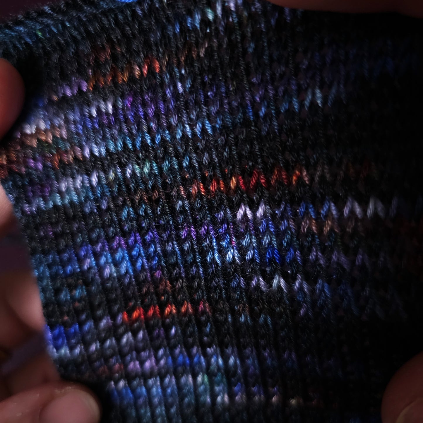 Midnight Memories, Hand dyed vegan yarn, variegated yarn, fingering or DK weight knitting yarn, tencel / bamboo / cotton crochet thread