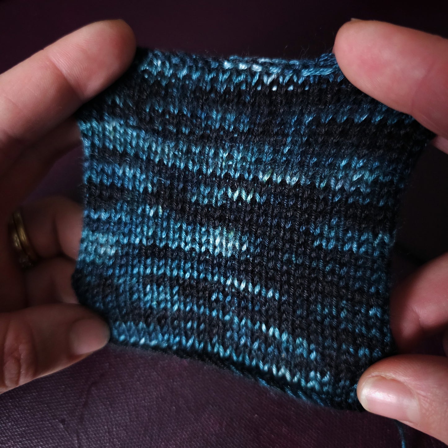 Atolla, Hand dyed vegan yarn, variegated yarn, fingering / DK weight knitting yarn, tencel / bamboo / cotton crochet thread