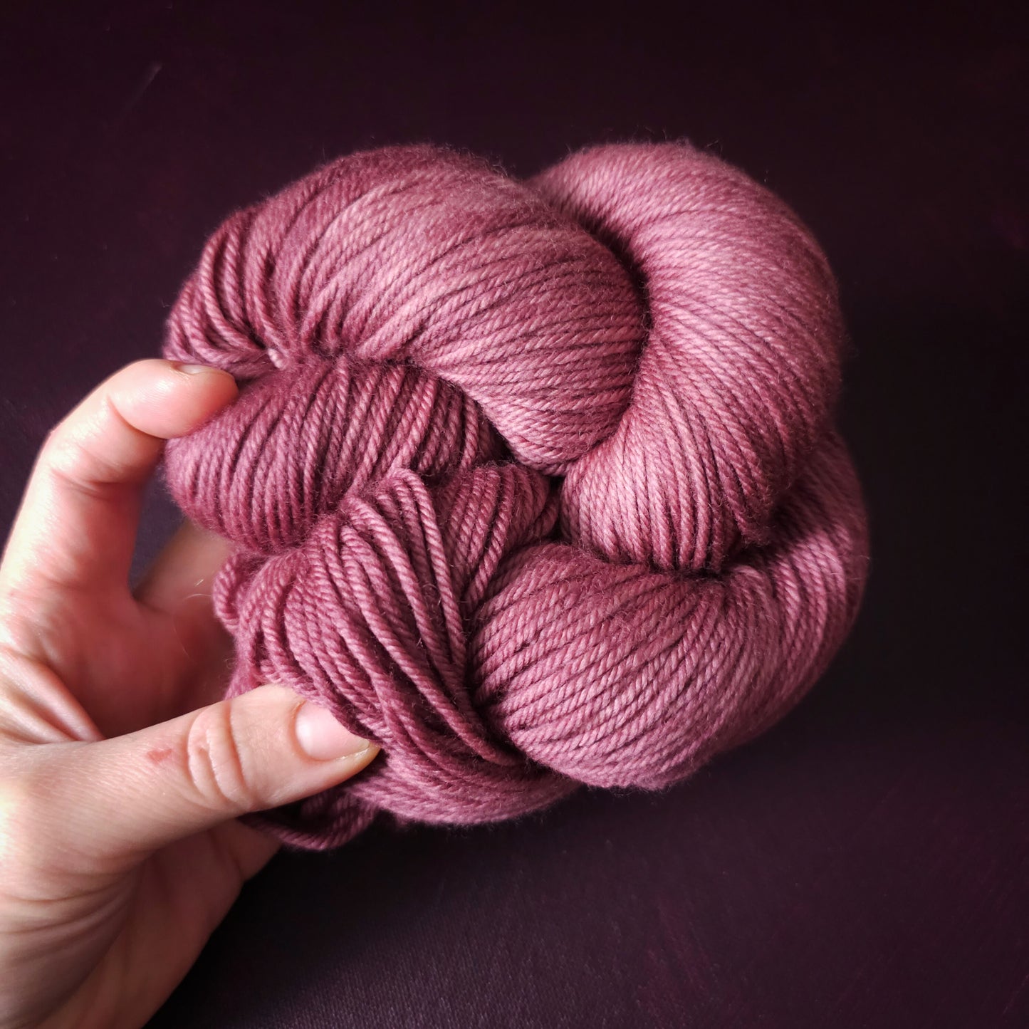 Old Rose, hand dyed merino singles yarn, gifts for knitters, gold lurex sock yarn, colorful knitting supplies, merino crochet yarn