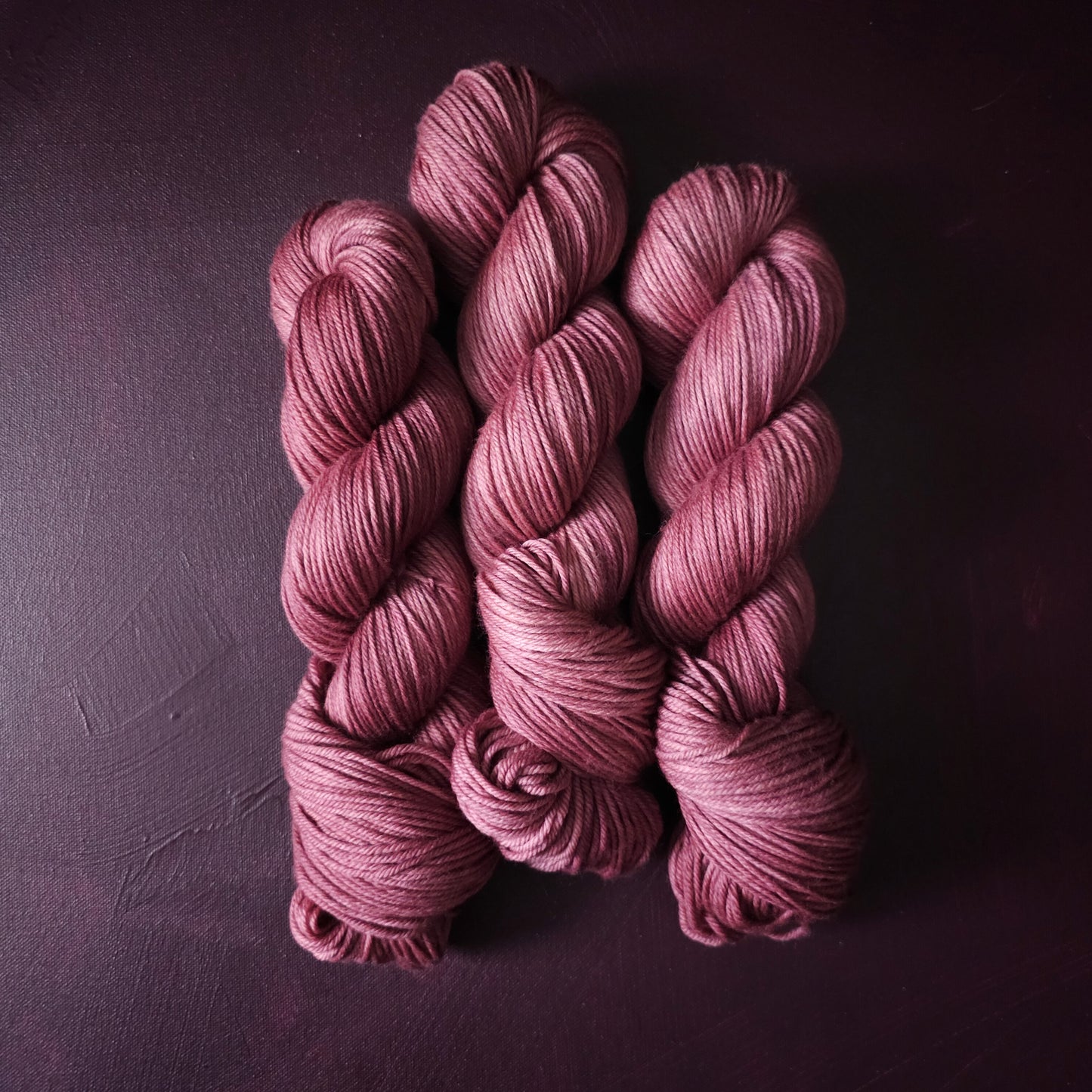 Old Rose, hand dyed merino singles yarn, gifts for knitters, gold lurex sock yarn, colorful knitting supplies, merino crochet yarn