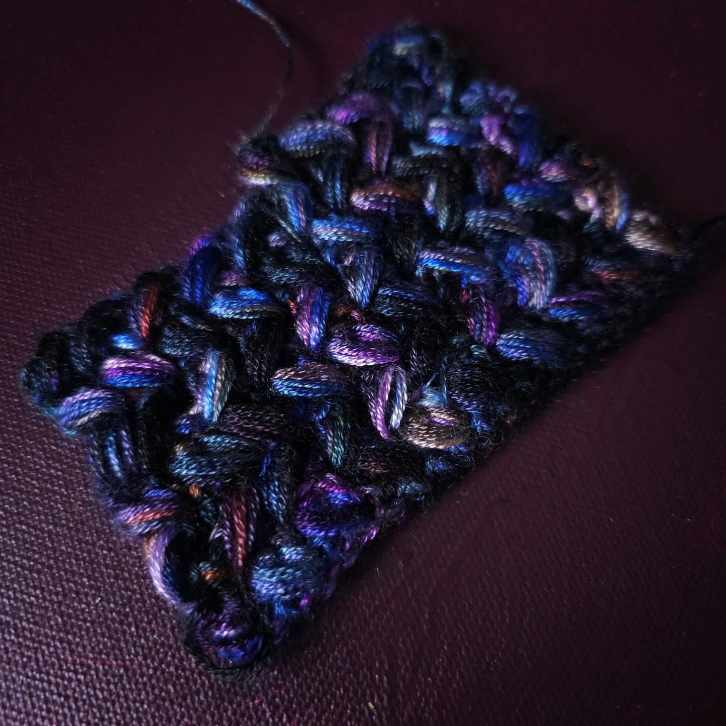 Midnight Memories, Hand dyed vegan yarn, variegated yarn, fingering or DK weight knitting yarn, tencel / bamboo / cotton crochet thread