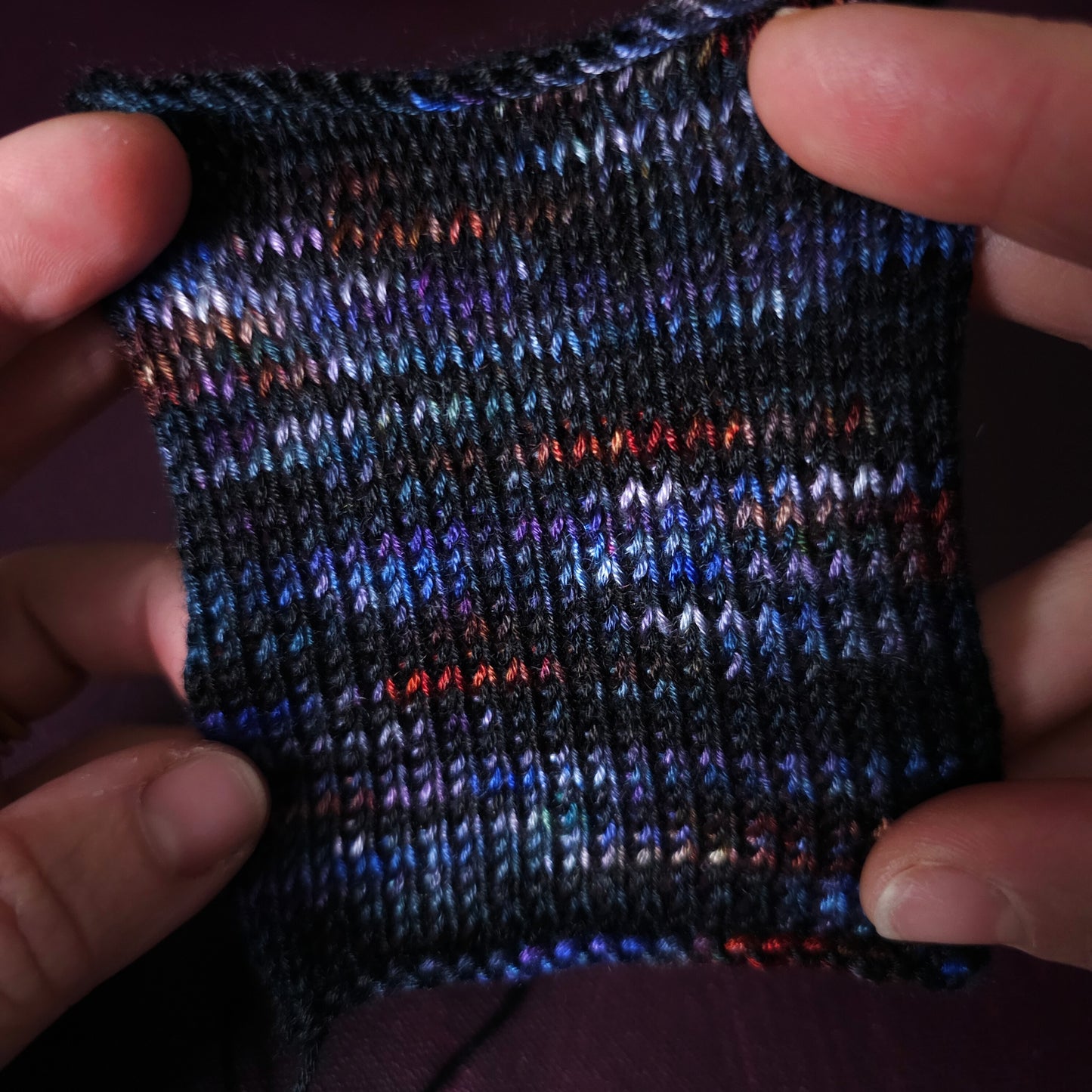 Midnight Memories, Hand dyed vegan yarn, variegated yarn, fingering or DK weight knitting yarn, tencel / bamboo / cotton crochet thread