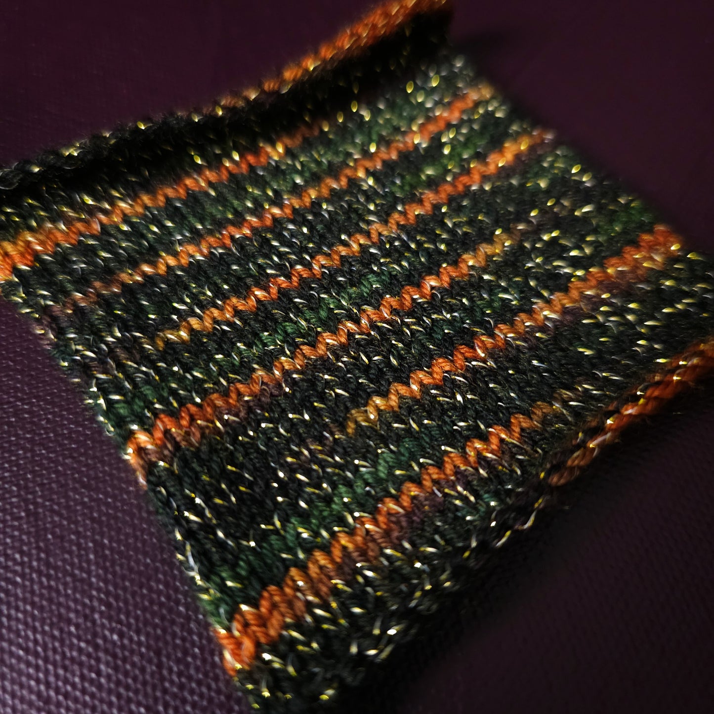 Rusty Dark Oak, hand dyed gradient yarn, gifts for knitters, sea blue sock yarn, colorful knitting supplies, gold crochet yarn