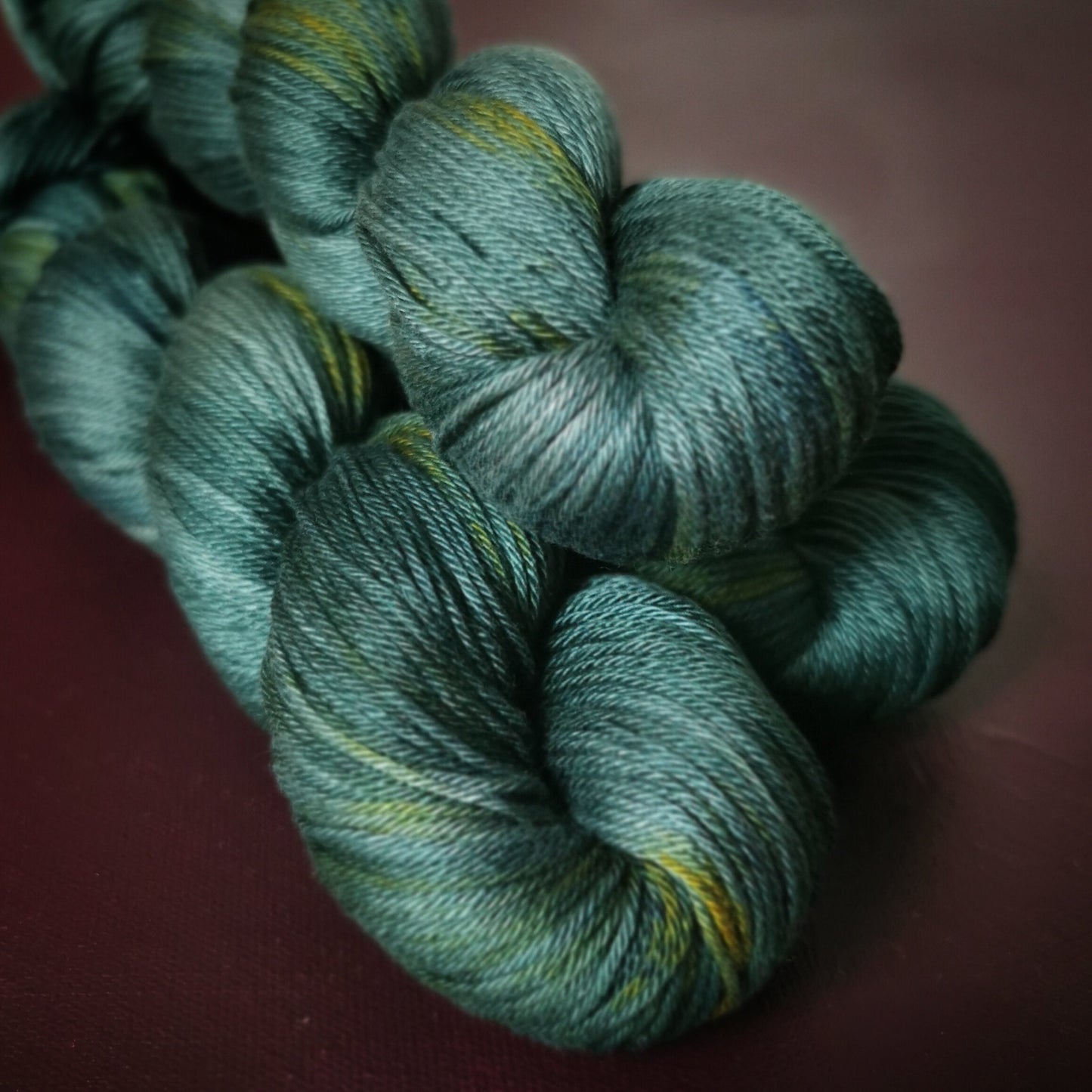 Hand dyed yarn ~ Blue AndAlone*** Dyed to order ~ mercerized cotton yarn, vegan, hand painted