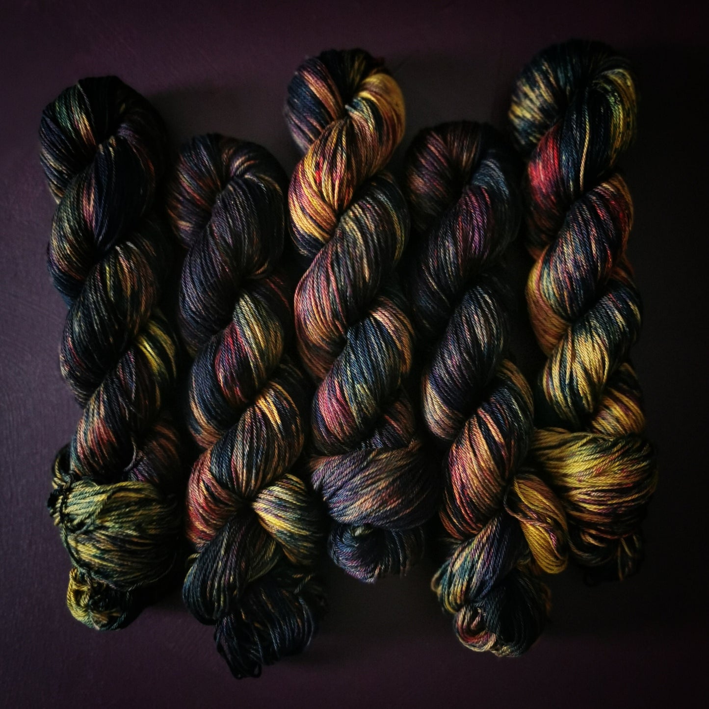 Hand dyed yarn ~ Mad Scientist*** Dyed to order ~ mercerized cotton yarn, vegan, hand painted