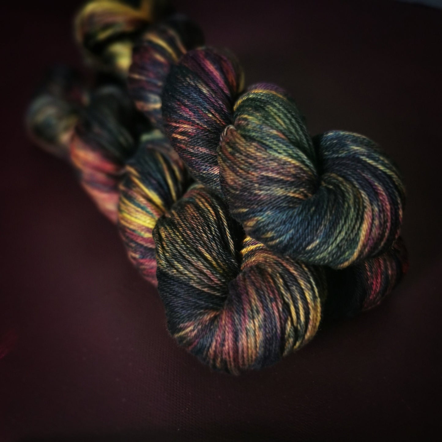 Hand dyed yarn ~ Mad Scientist*** Dyed to order ~ mercerized cotton yarn, vegan, hand painted