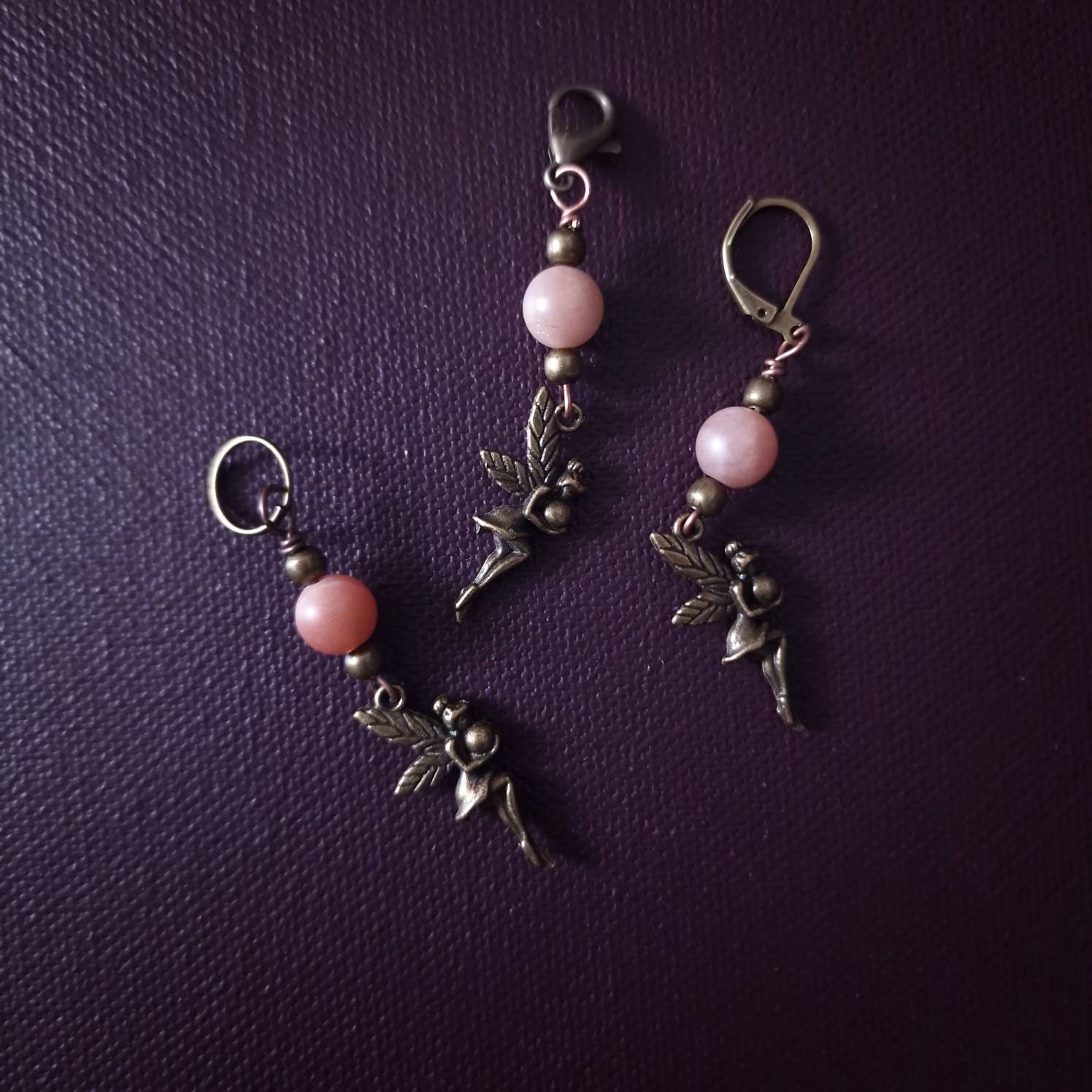 Stitch marker ~ Moon Fairy ~ Knitting notions, progress markers, progress keepers, crochet notions, gift for knitter