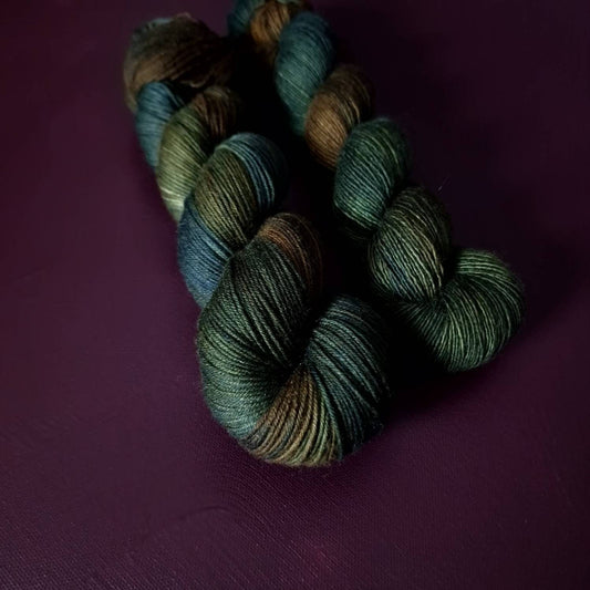 Hand dyed yarn ~ Forest Treasure***Dyed to order ~ Sock, Merino Singles, DK, Aran, Mohair Silk