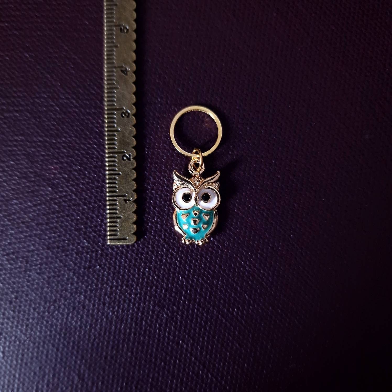 Stitch marker ~ Owl ~ Knitting notions, progress markers, progress keepers, crochet notions, gift for knitter