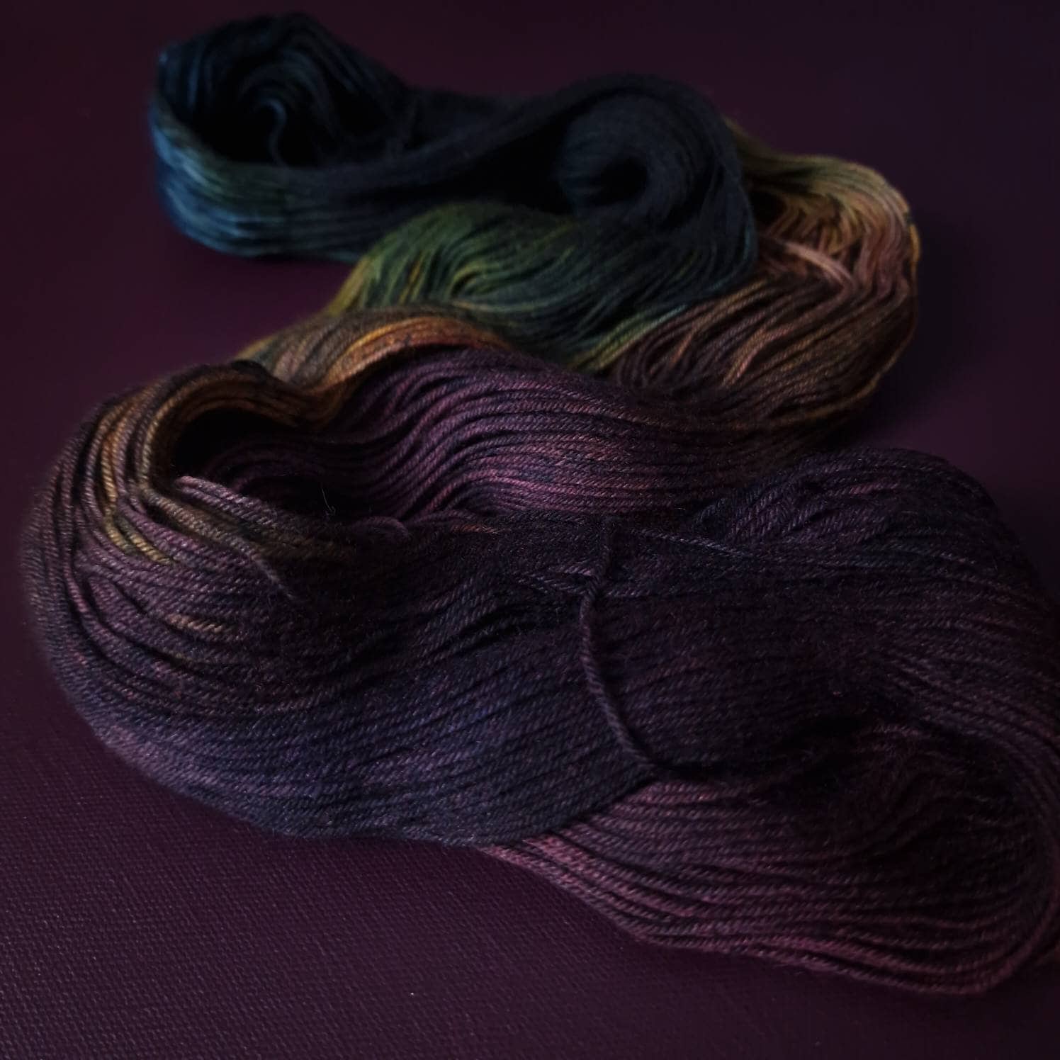 Hand dyed yarn ~ Peacock Queen ***Dyed to order ~ Sock, Merino Singles, DK, Aran, Mohair Silk
