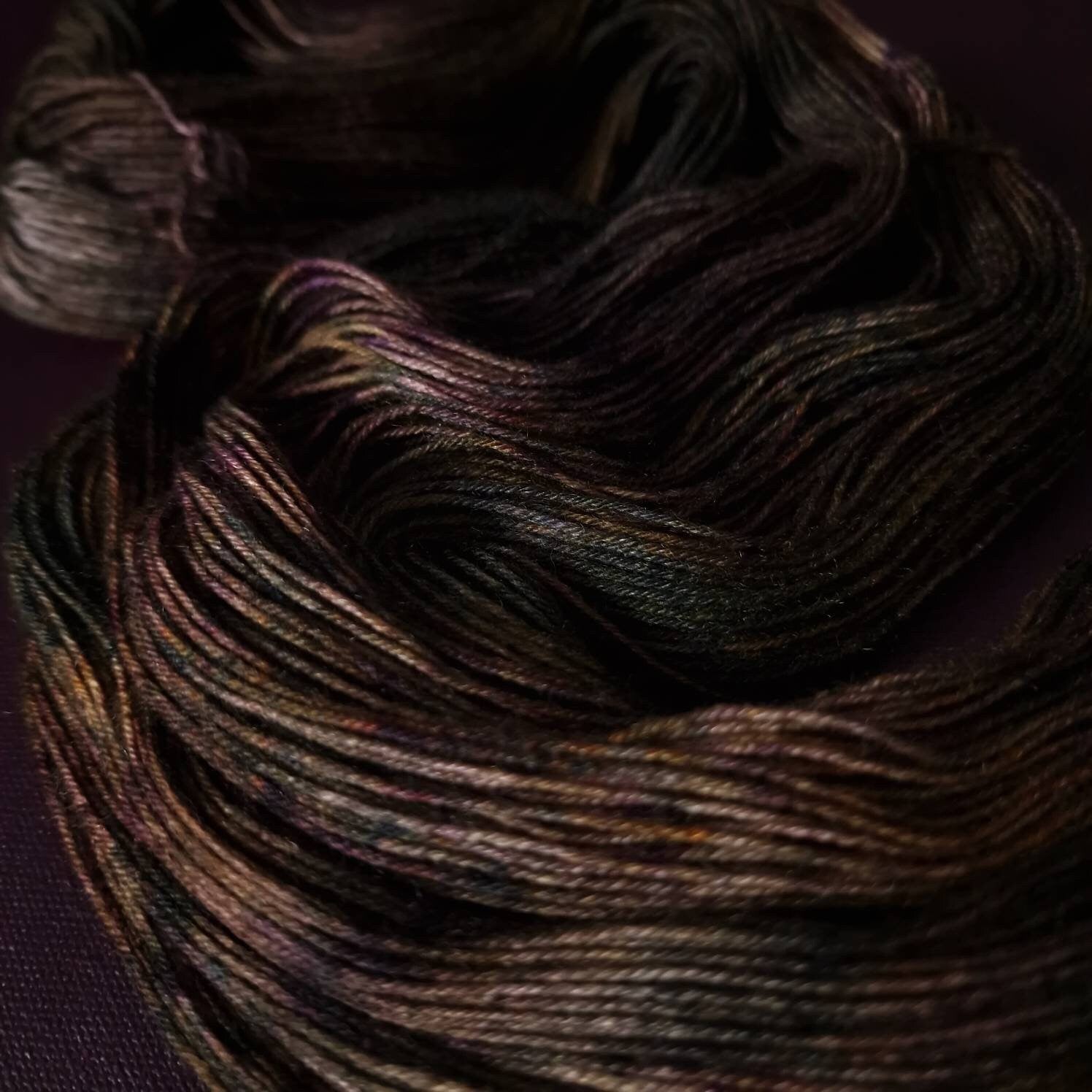 Hand dyed yarn ~ One Hit Wonder ~ rustic sock, merino/nylon, hand painted, indie dyed, variated