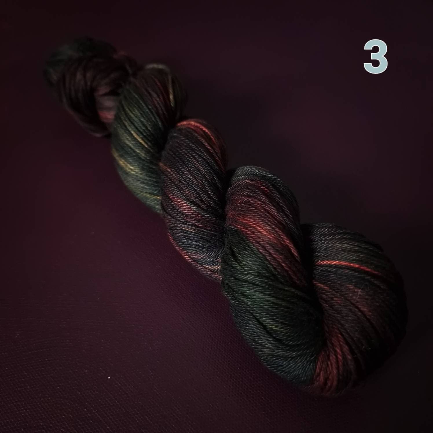 Hand dyed yarn ~ one hit wonders ~ light DK mercerized cotton, vegan, hand painted, indie dyed