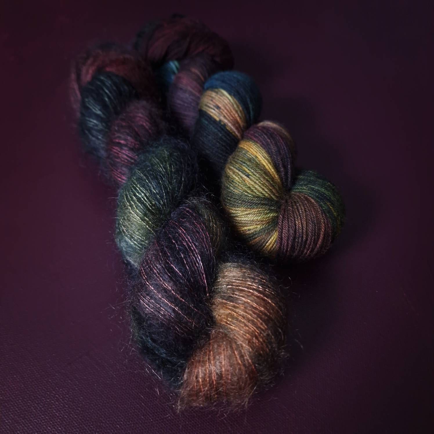Hand dyed yarn ~ Peacock Queen ***Dyed to order ~ Sock, Merino Singles, DK, Aran, Mohair Silk