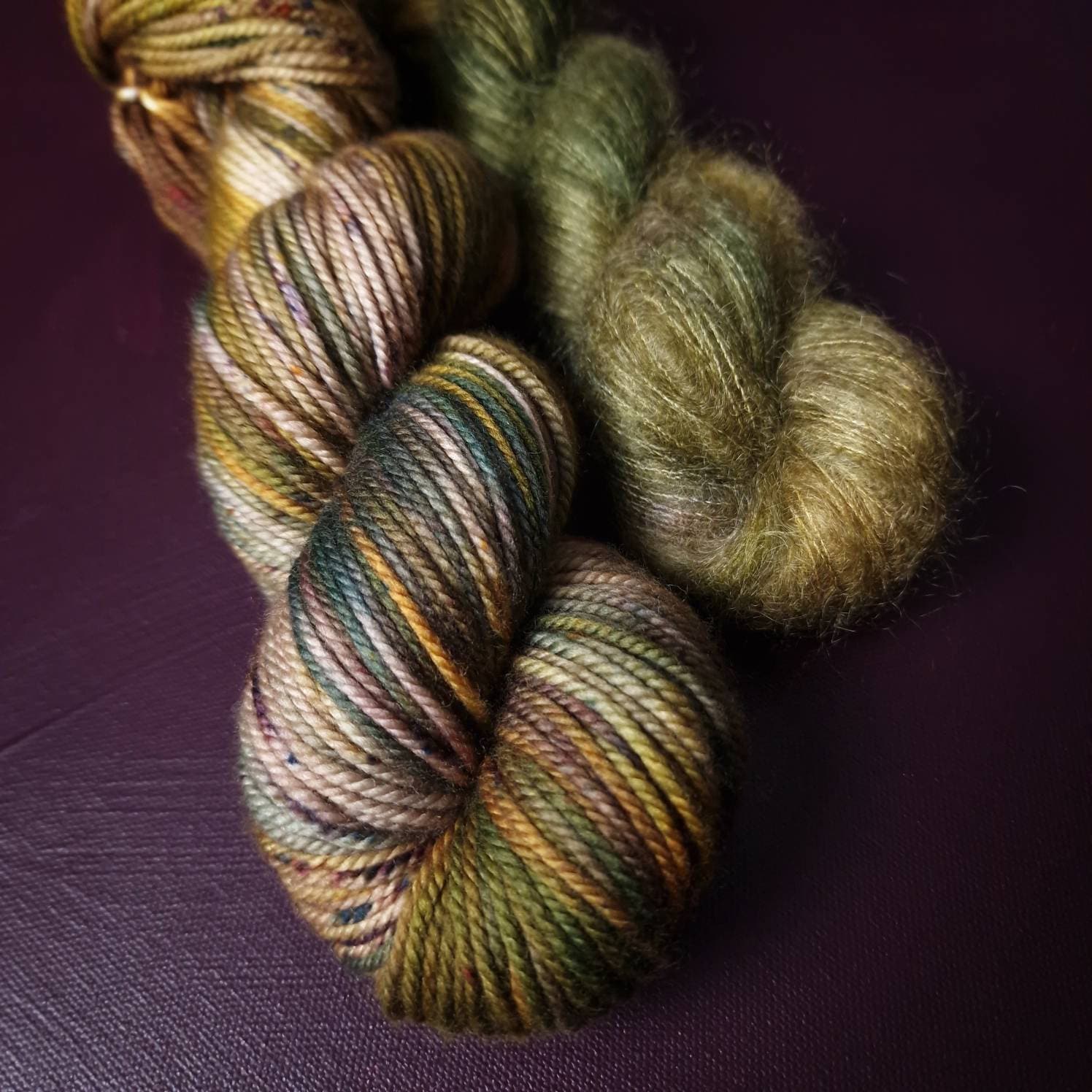 Hand dyed yarn ~ Acorn Bouqet***Dyed to order ~ Sock, Merino Singles, DK, Aran, Mohair Silk