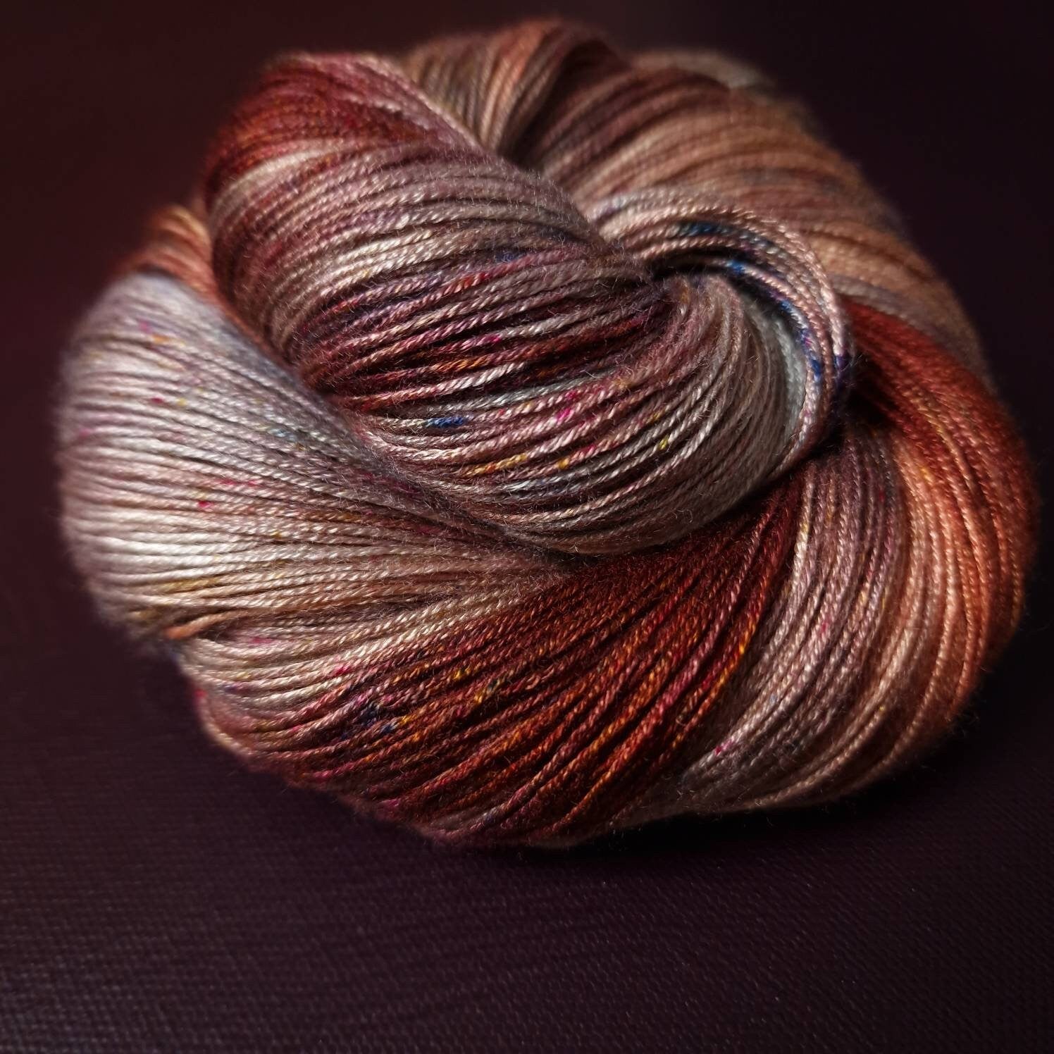 Hand dyed yarn ~ Claude M. Collection ~ Grainstack~Sun in the mist ***Dyed to order ~ fingering / DK weight tencel OR bamboo yarn, vegan