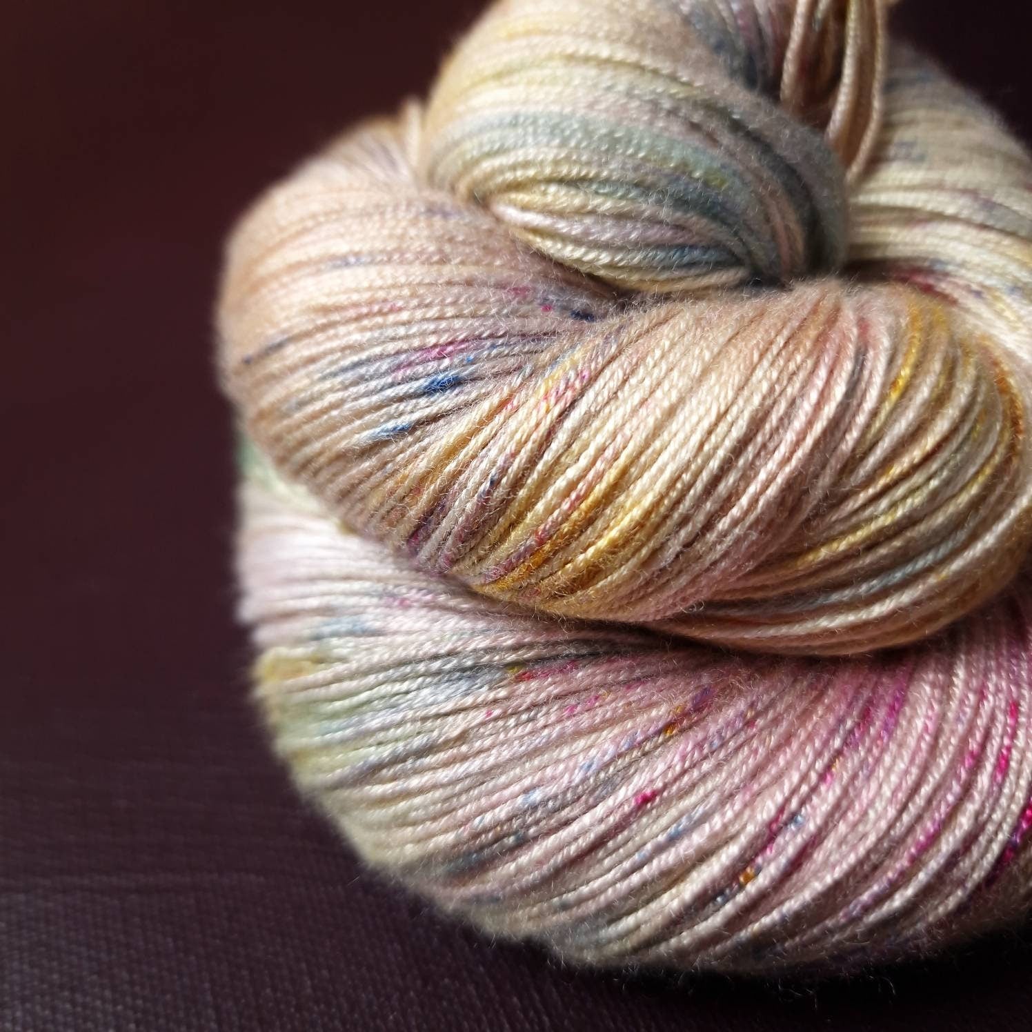 Hand dyed yarn ~ Claude M. Collection ~ Meadows in Giverny ***Dyed to order ~ fingering / DK weight tencel OR bamboo yarn, vegan